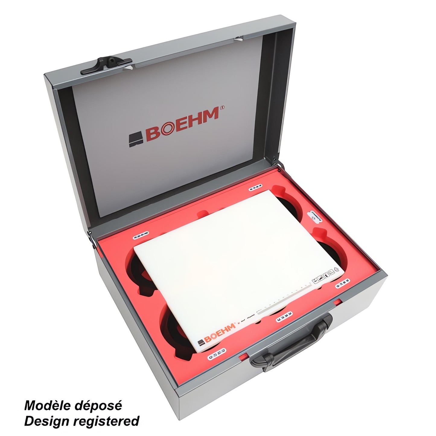 BOEHM JLB2100PACC Locheisensatz Ø 2-100mm inkl. Dichtungsringschneider, Schlagunterlage