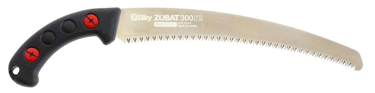 Silky Handsäge Zübat Professional 300mm, 7,5 Zähne/30mm, gebogen – Präzise und effiziente Säge für anspruchsvolle Schnittarbeiten im professionellen Einsatz mit gebogener Klinge für bessere Handhabung
