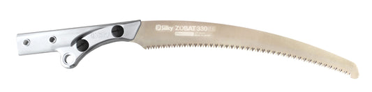 SILKY Zübat Professional Stangensäge 2-teilig 2,0–3,3 m | 330 mm Zugsägeblatt 7,5 Z/30 mm | ovale Alu-Teleskopstange, Doppel-Verriegelung | Gummigriff & Stoßschutz | HookFox optional | Baumpflege