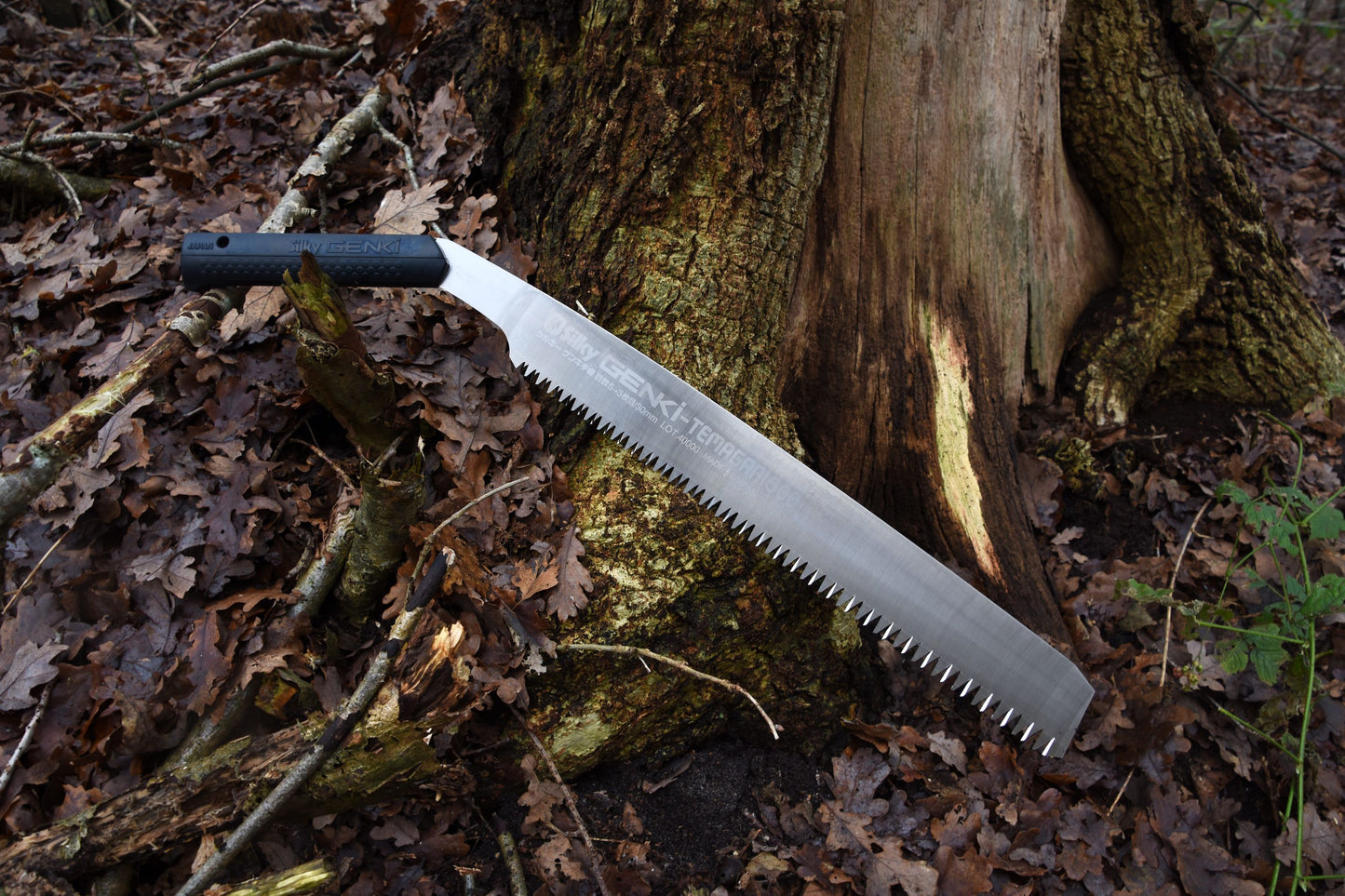 Silky Genki Temagari 500 mm Japansäge – aggressivste & schnellste Silky-Säge mit grober Mirai-Me Verzahnung (3–5 Z/30 mm), ergonomischem Genki-Griff, handgefertigt, inkl. Tasche, für frisches Holz