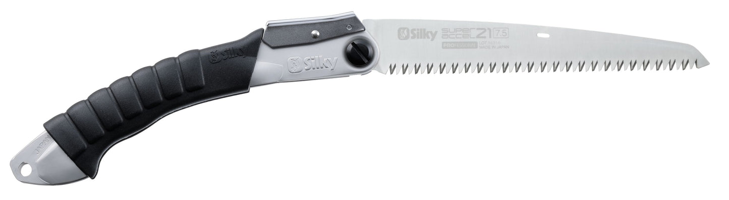 Silky Super Accel Allround-Klappsäge 210mm – leichte Zugsäge mit 7,5 ZpZ grober Zahnung – handliche Astsäge für Garten, Outdoor, Baumpflege – sicheres, präzises Schneiden – kompakt und robust