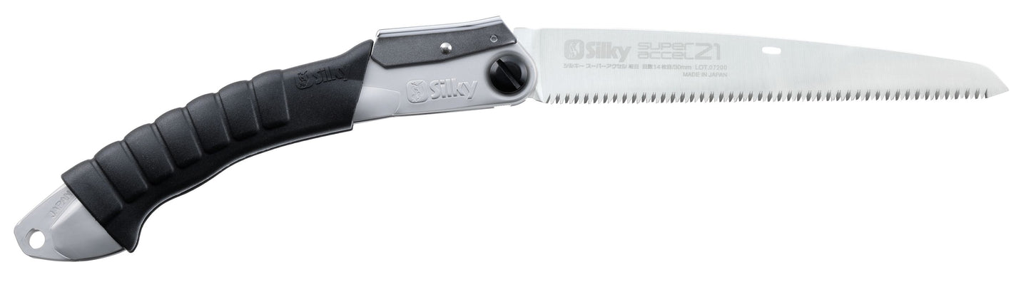 Silky Super Accel 210mm, 14 ZpZ fein - Allround-Klappsäge mit leichtem Winkel
