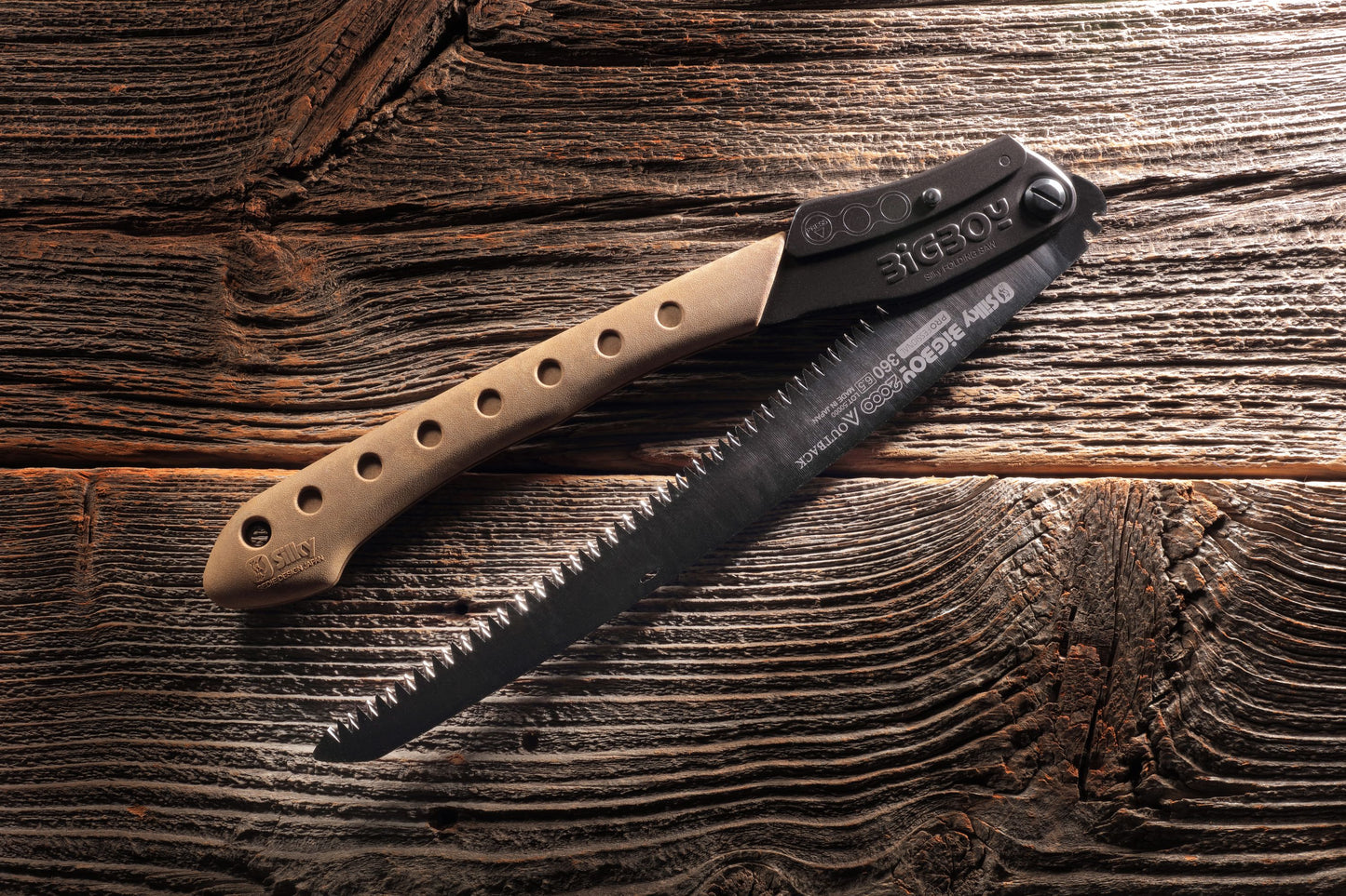Silky BigBoy 2000 Outback Edition Klappsäge 360 mm 6,5 ZpZ grob gebogene Klinge Premium-Abenteuersäge Bushcraft | Verzahnung: extra grob (6.5 Zähne je 30 mm)