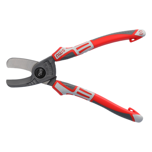 NWS Flachband-Kabelschneider 210mm | zum quetschfreien Schneiden von Flachbandkabeln | Präzisionsschneiden für einen glatten und sauberen Schnitt