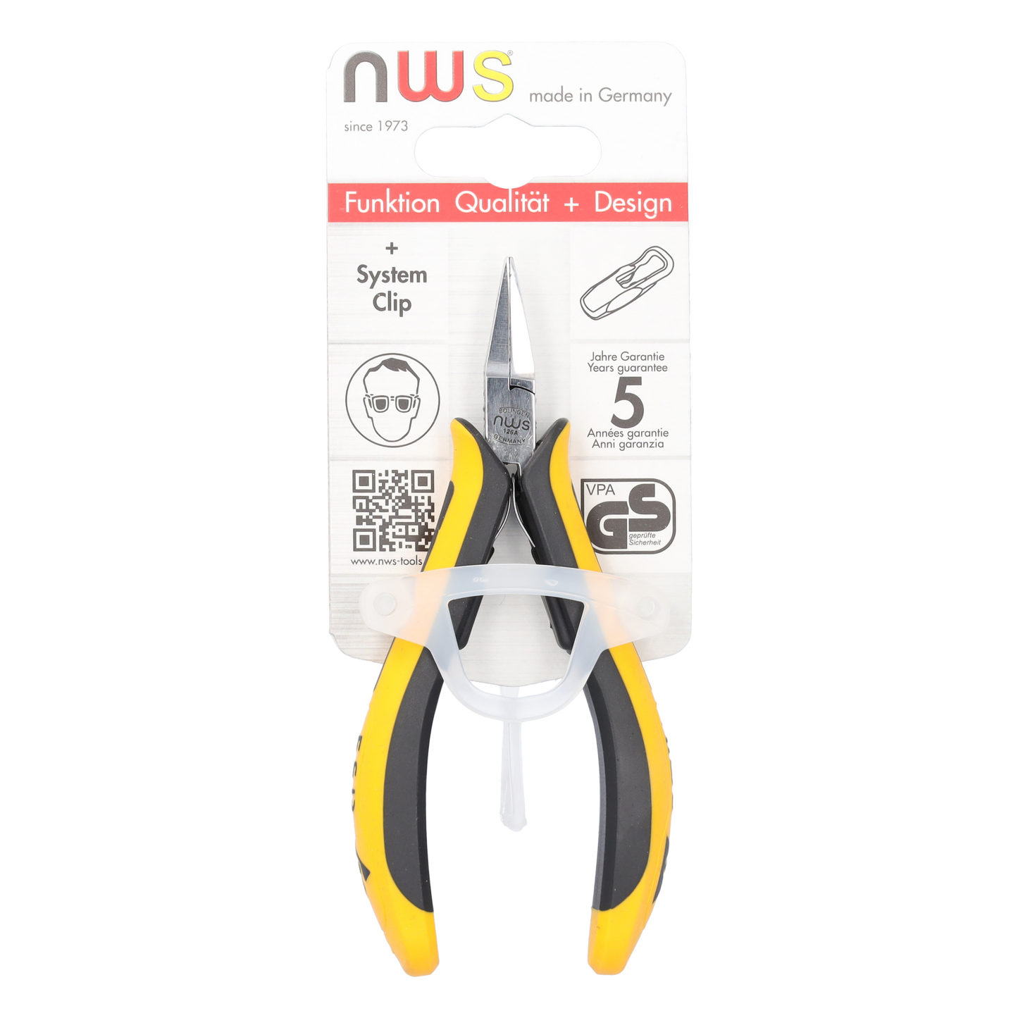 NWS Flachzange auf SB-Karte 126A-79-ESD-120-SB, besonders für Arbeiten an elektrostatisch gefährdeten Bauelementen