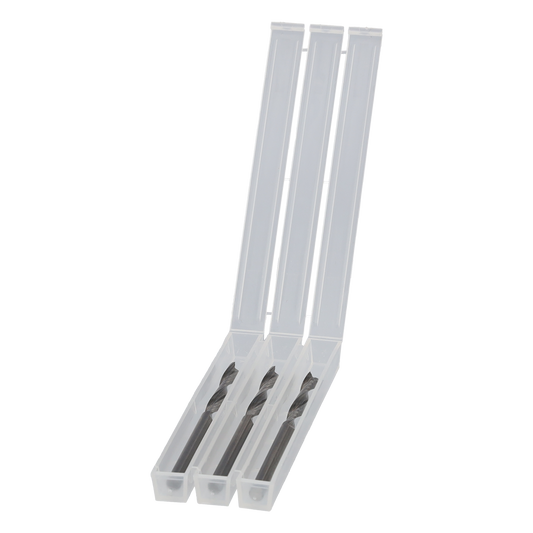 Vollhartmetall Fräser 4x15x50mm S=4mm mit 2 positiv spiralgenuteten Schneiden Z2 Rechtslauf