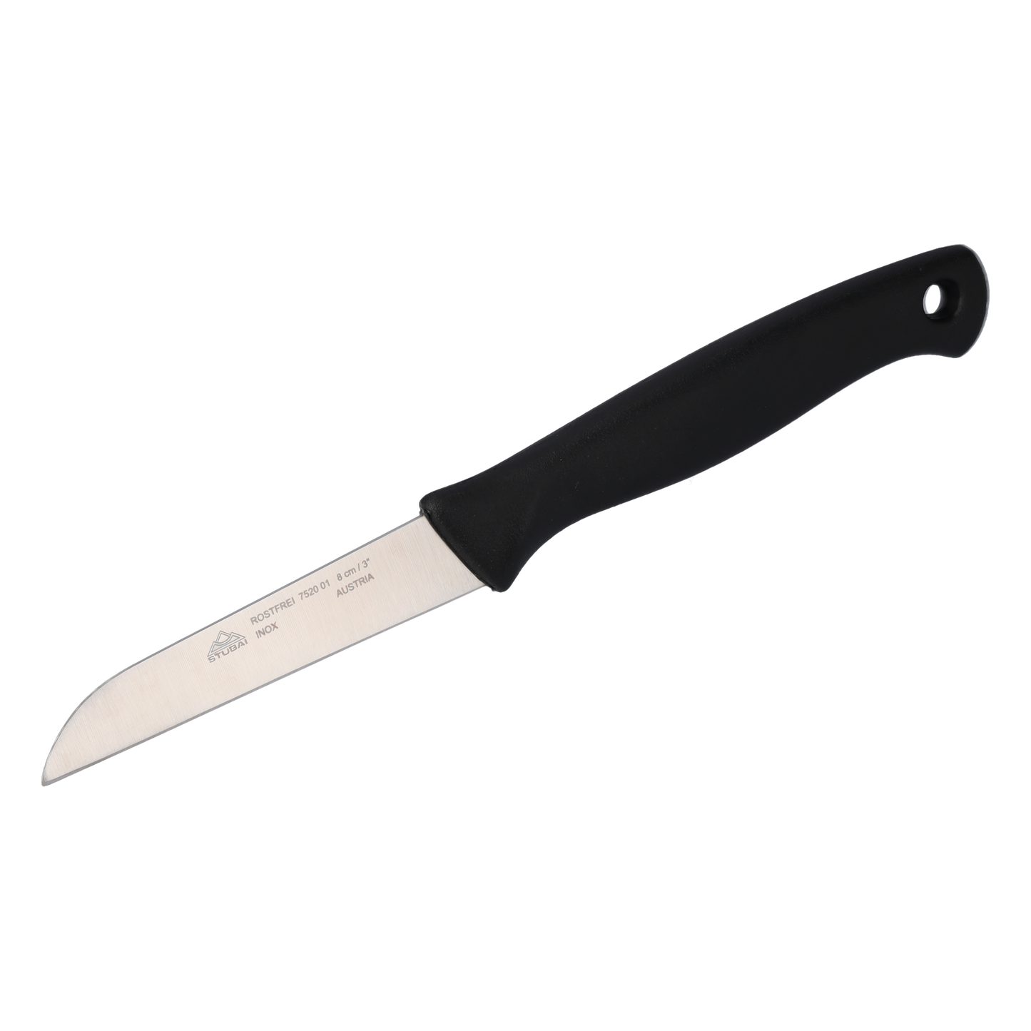 STUBAI hochwertiges Gemüsemesser | 80 mm | Küchenmesser Lady Line aus Edelstahl für müheloses Schneiden von Gemüse, Obst & Lebensmitteln, rostfrei, spülmaschinenfest, für Küche, Gastronomie