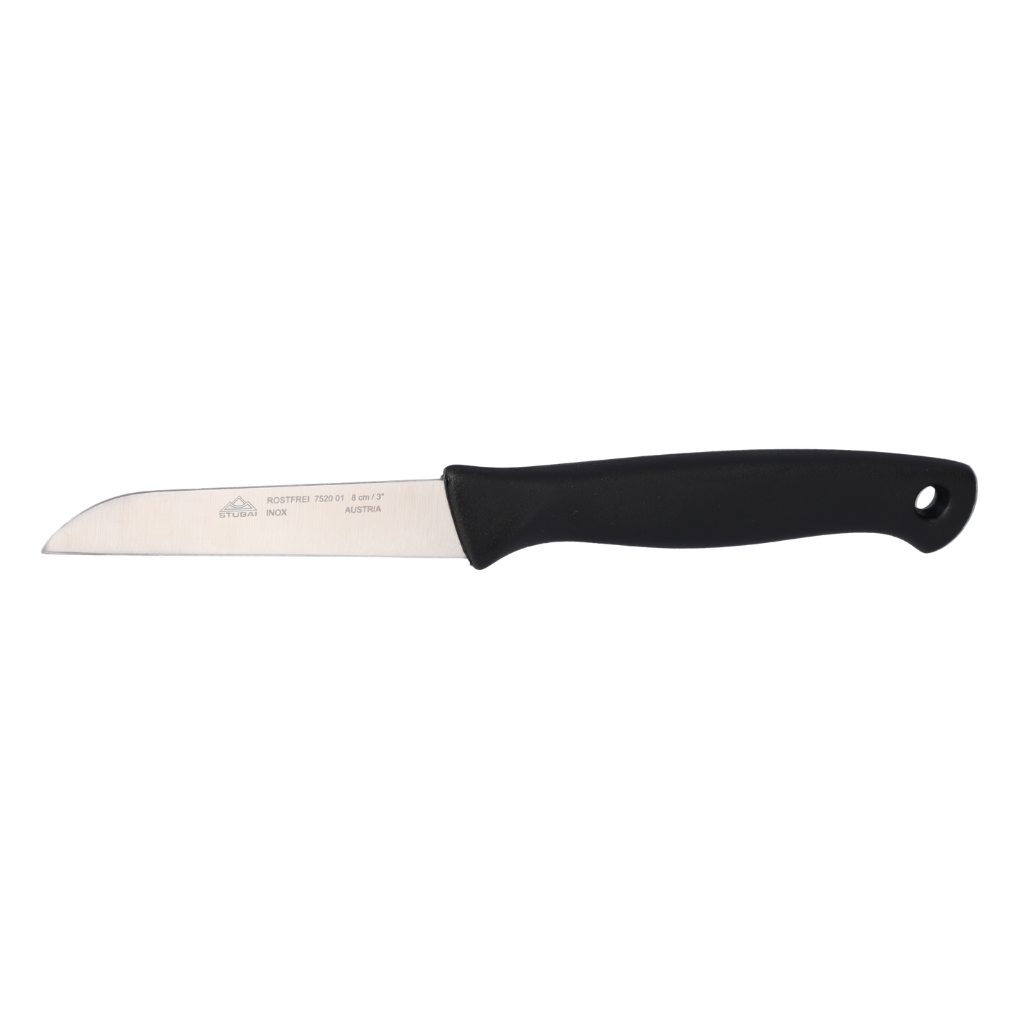 STUBAI hochwertiges Gemüsemesser | 80 mm | Küchenmesser Lady Line aus Edelstahl für müheloses Schneiden von Gemüse, Obst & Lebensmitteln, rostfrei, spülmaschinenfest, für Küche, Gastronomie