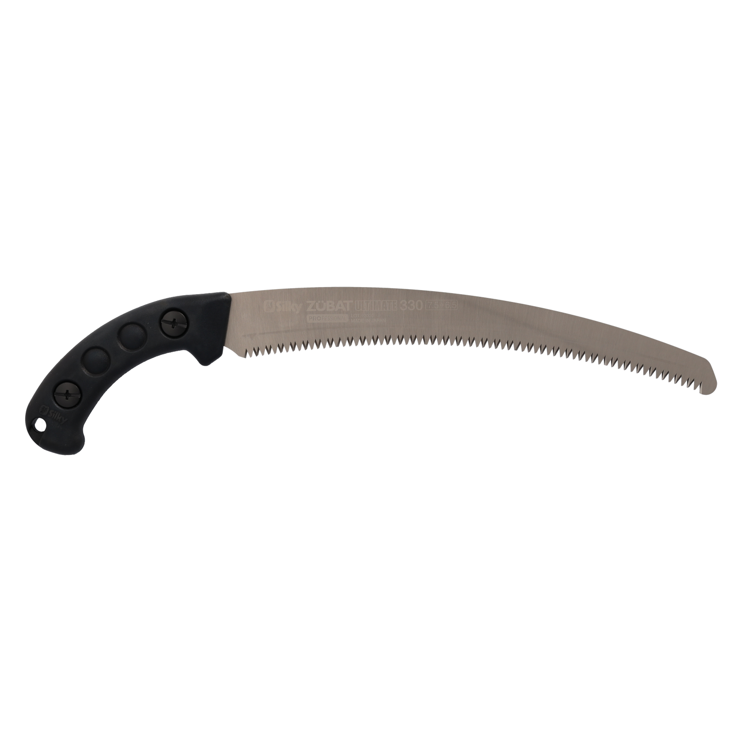 Silky Handsäge Zübat Ultimate Professional 330mm 7,5-6,5 Zähne/30mm gebogen | neuer Gokai-Me-Verzahnung | Abmessungen: 510 x 130 x 45 mm |