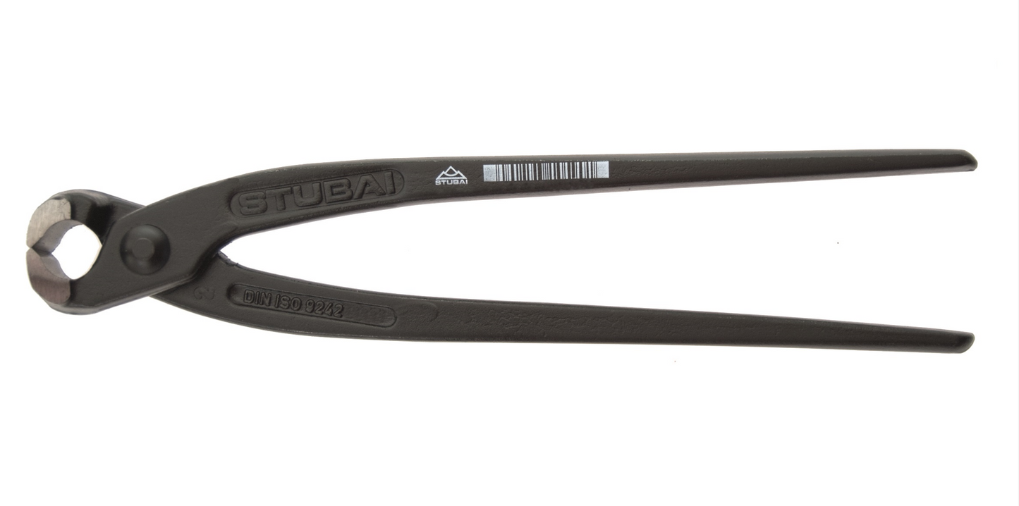 STUBAI Betonzange / Armierungszange Bewehrungszange 280 mm | polierter Kopf | trennt Betonstahl | trennt Draht | biegt und greift Stahl |