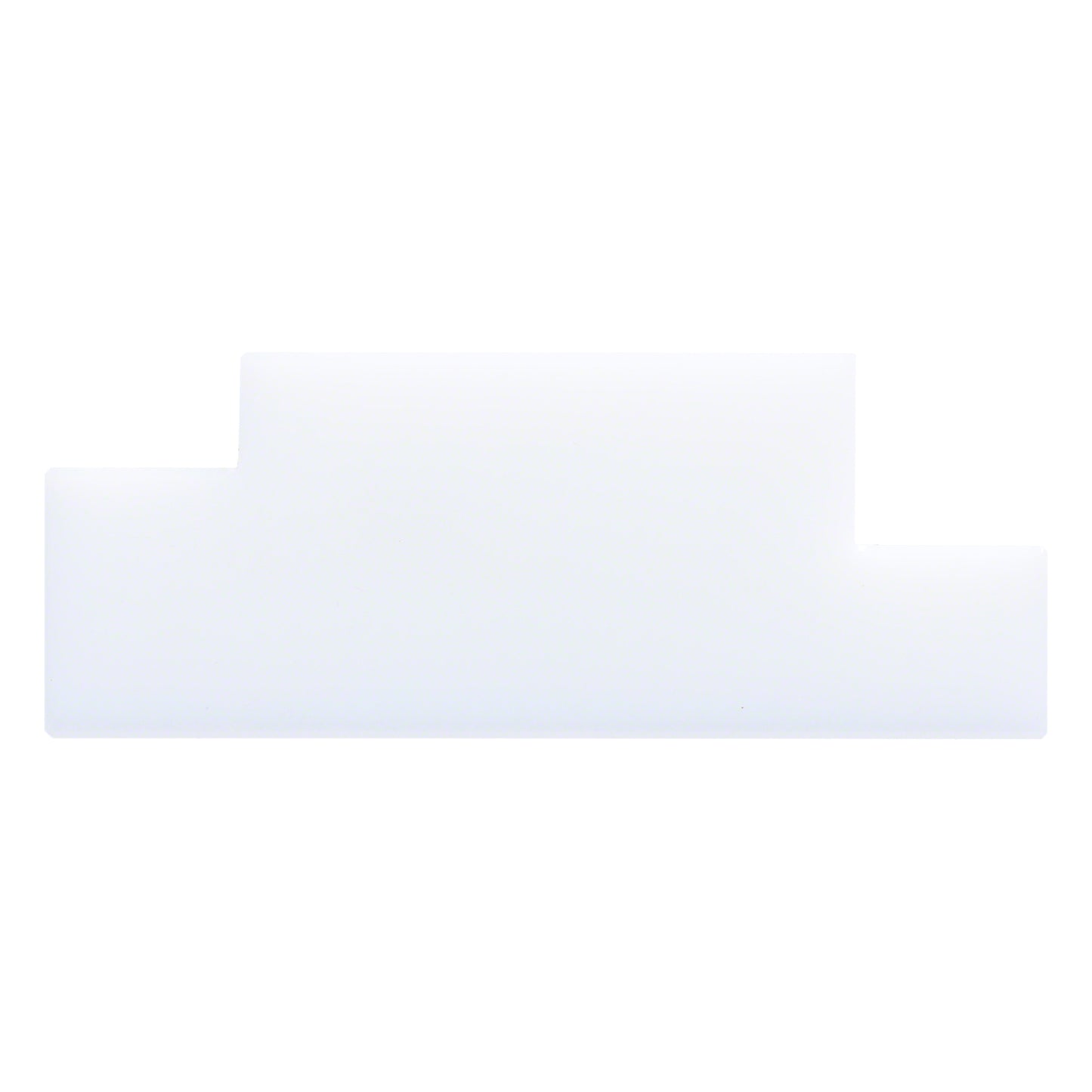 STUBAI Kunststoff-Falzstück PE für Gewerbe mit Handgriff, Prisma 25+35 mm, 130×95×50 mm, weiß – präzise & schonende Falzung beschichteter NE-Metalle, ergonomisch, robust, langlebig, kompakt, einfach.!