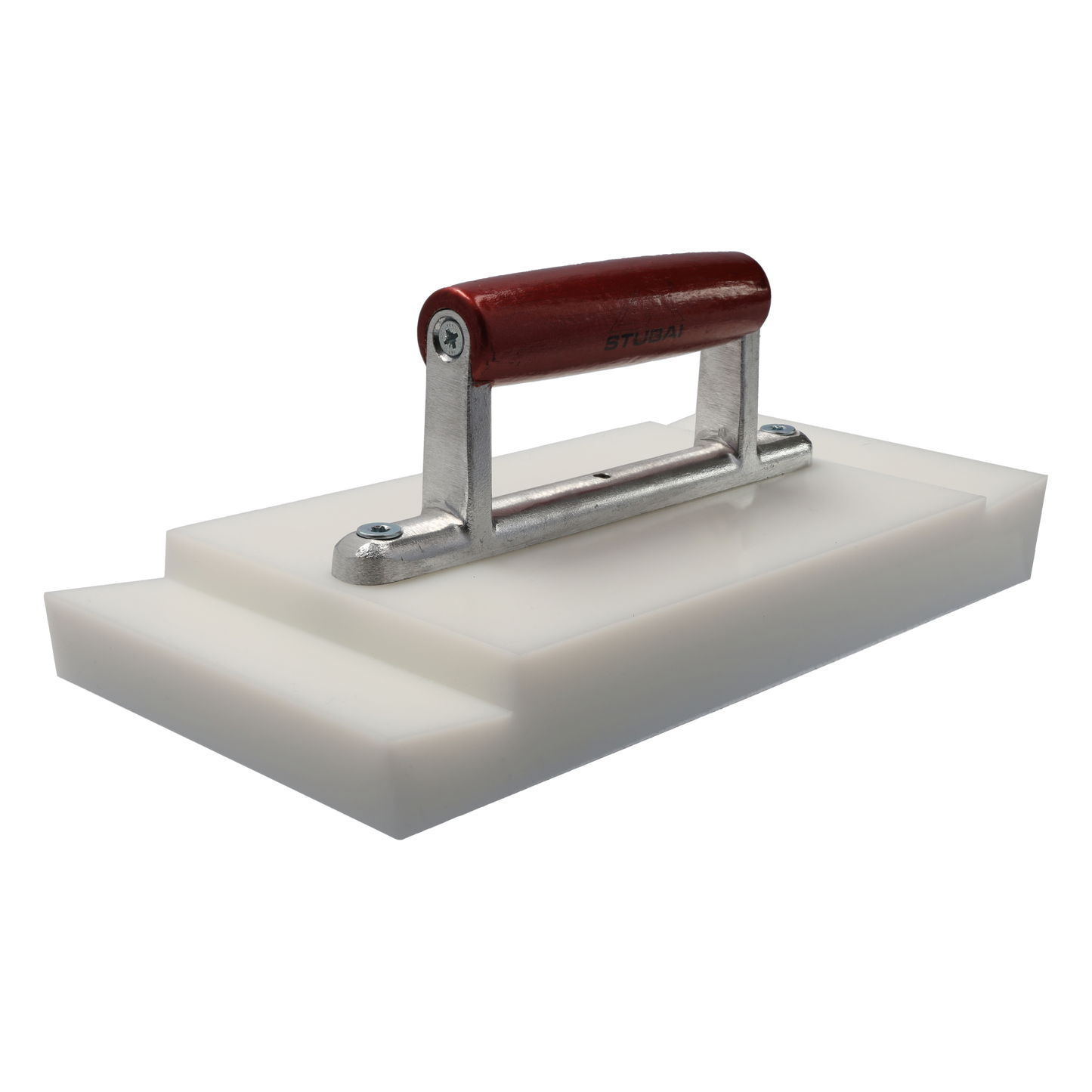 STUBAI Falzstück aus Kunststoff PE, weiß, mit Handgriff 290x140 mm – Perfekt für die präzise und schonende Bearbeitung von NE-Blechen, schützt die Oberfläche und sorgt für exakte, langlebige Ergebnisse