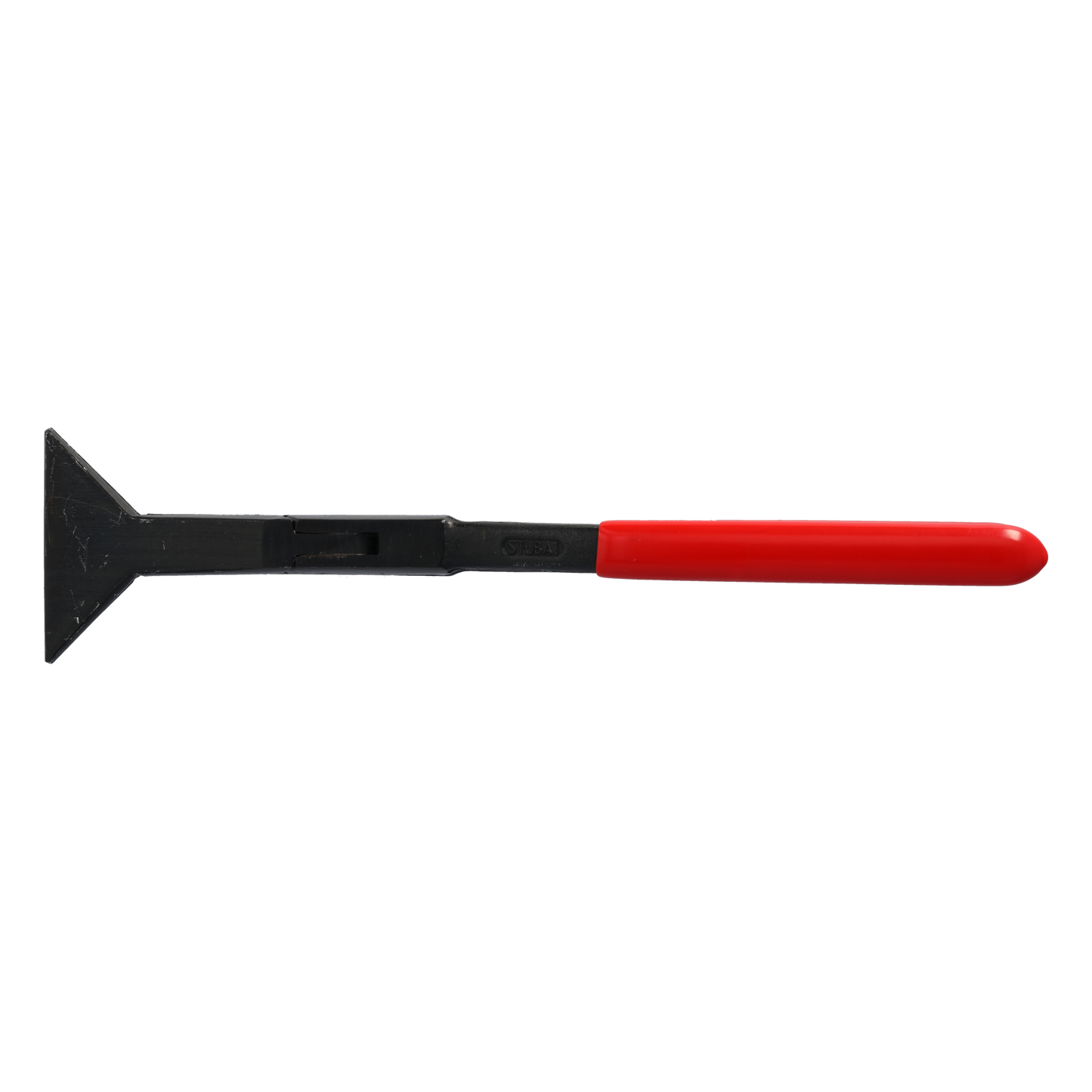 Quetschfalzzange 2828 – Spezialfalzzange geschmiedet, Backen 80 mm vergütet, Kanten abgerundet, rot kunststoffbeschichtet, ideal für hohe Falze und exaktes Eckfalzen, 850 g Gewicht