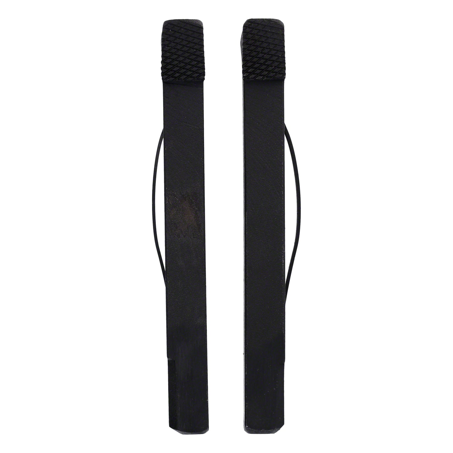 STUBAI Hobelbankhaken mit Feder | 170 x 25 x 20 x 20 mm | 2 Stück | brüniert | Befestigungshaken für die Hobelbank | Tischlerbedarf für effizientes Arbeiten am Werkstück