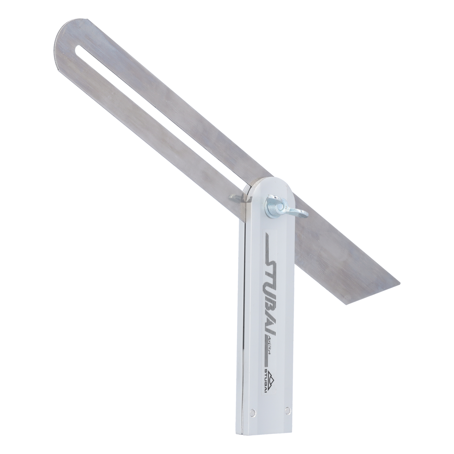 STUBAI Gehrmaß 300 mm beweglich | hochwertige Federstahlschiene mit eloxiertem Aluschenkel | Profi Winkelmesser für präzise Messungen und Markierungen