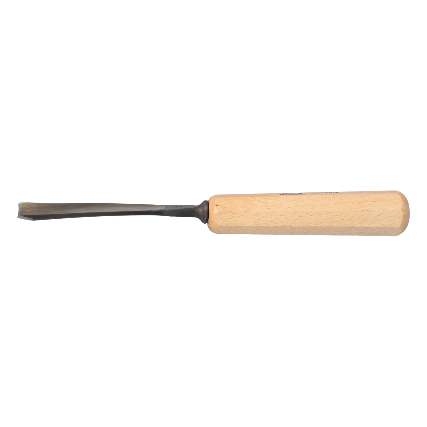 STUBAI Stemmeisen Stechbeitel Serie 52 - Form 5 | Gerades Hohleisen - 35 mm, mit Holzgriff, zum Vorstechen, für Anschlagarbeiten, Schrupparbeiten, Rosetten, zur Bearbeitung von Holz
