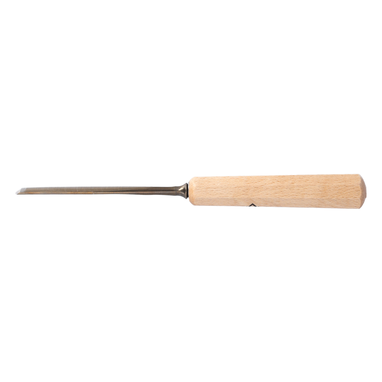 STUBAI Stemmeisen Stechbeitel Serie 52 - Form 6 | Gerades Hohleisen - 12 mm, mit Holzgriff, für Figurenarbeiten, zur präzisen Bearbeitung von Holz, hochwertiges Werkzeug für Schreiner Tischler