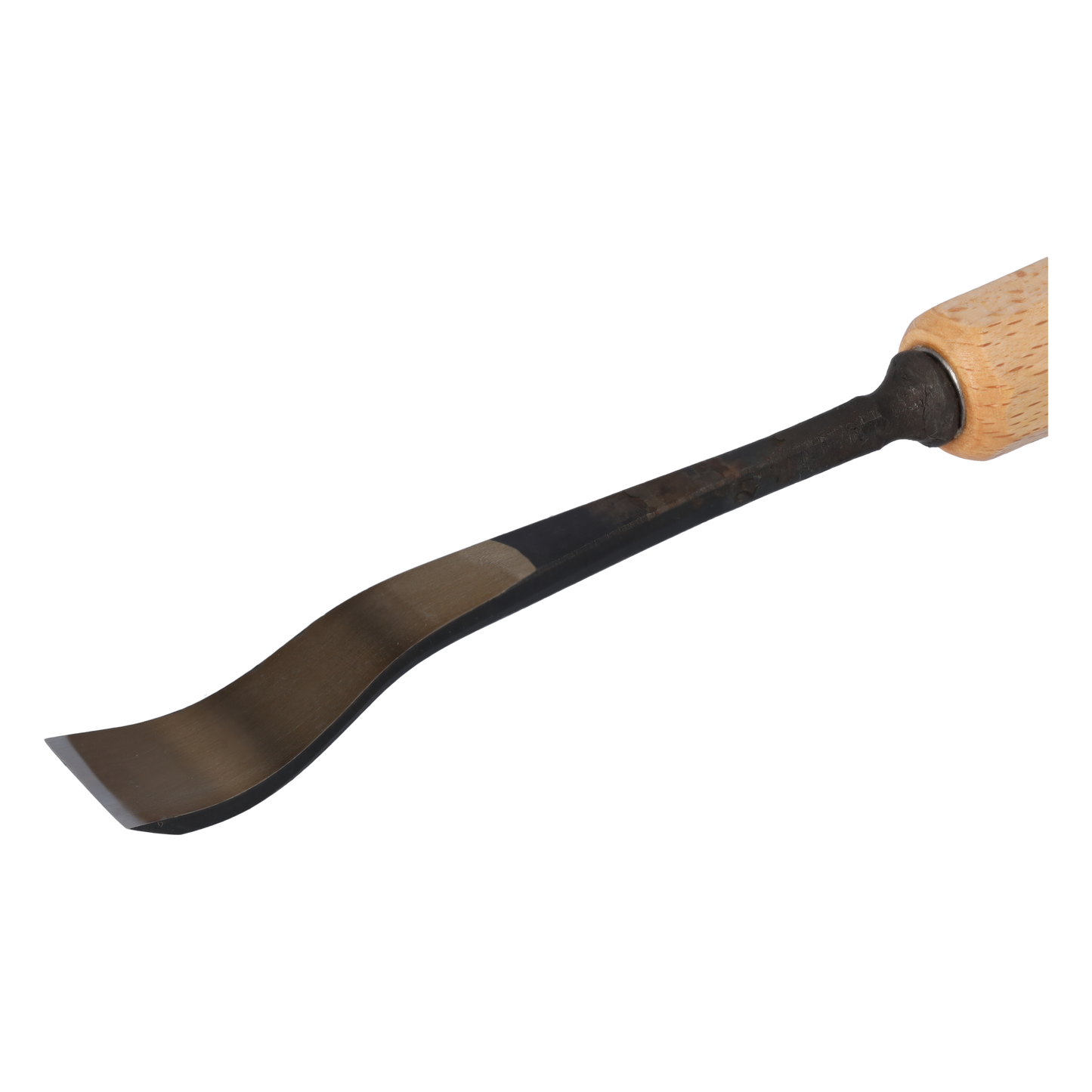 STUBAI Stemmeisen Stechbeitel Serie 52 - Form 21 | Gekröpftes Balleisen, Breite 16 mm, mit Holzgriff, für glatte Flächen, zum Vorstechen, Kerb- und Reliefschnitzarbeiten, zur Bearbeitung von Holz