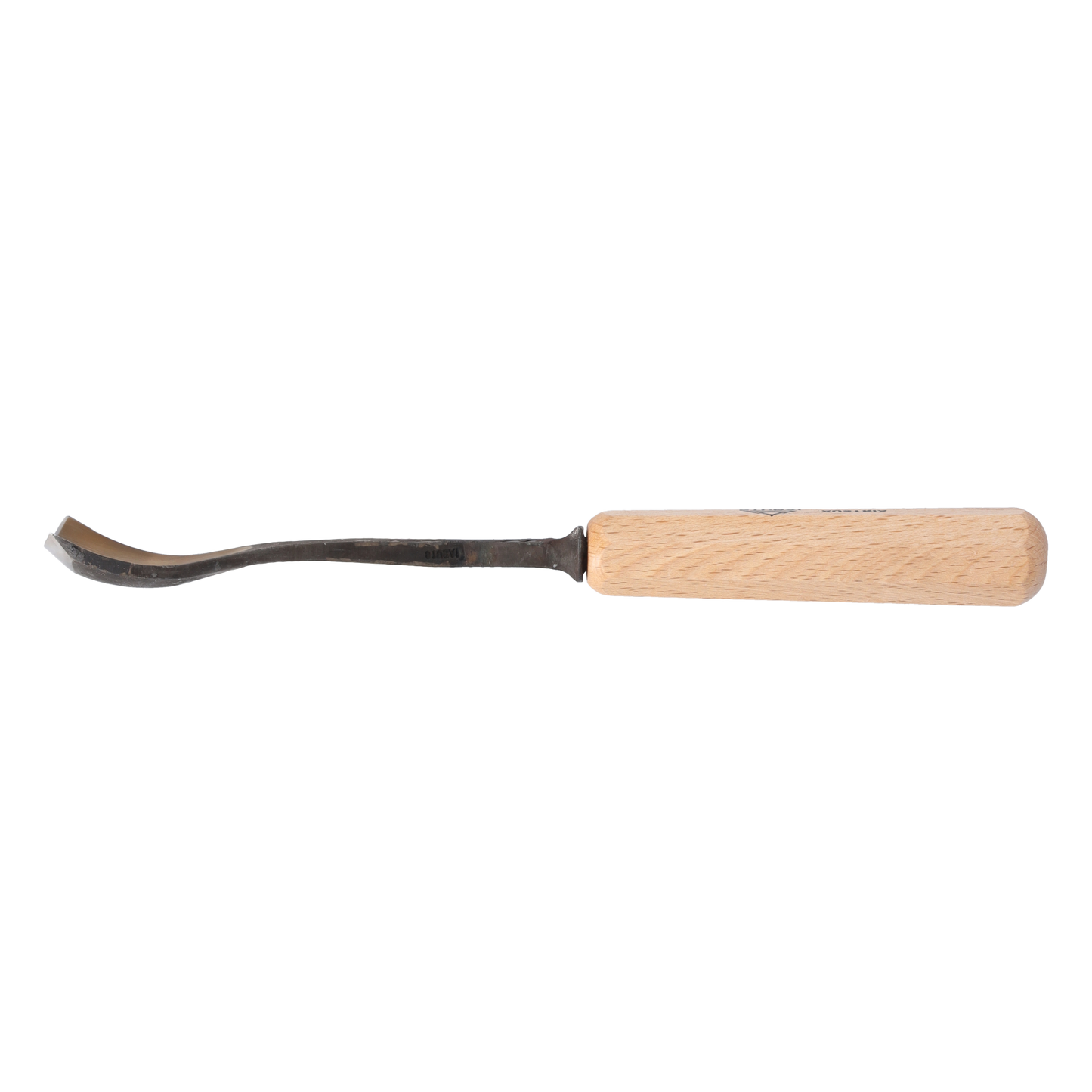 STUBAI Stemmeisen Stechbeitel Serie 52 - Form 28 | Gekröpftes Hohleisen 30 mm, mit Holzgriff, für Figurenarbeiten, Kerb- und Reliefschnitzarbeiten, zur präzisen Bearbeitung von Holz