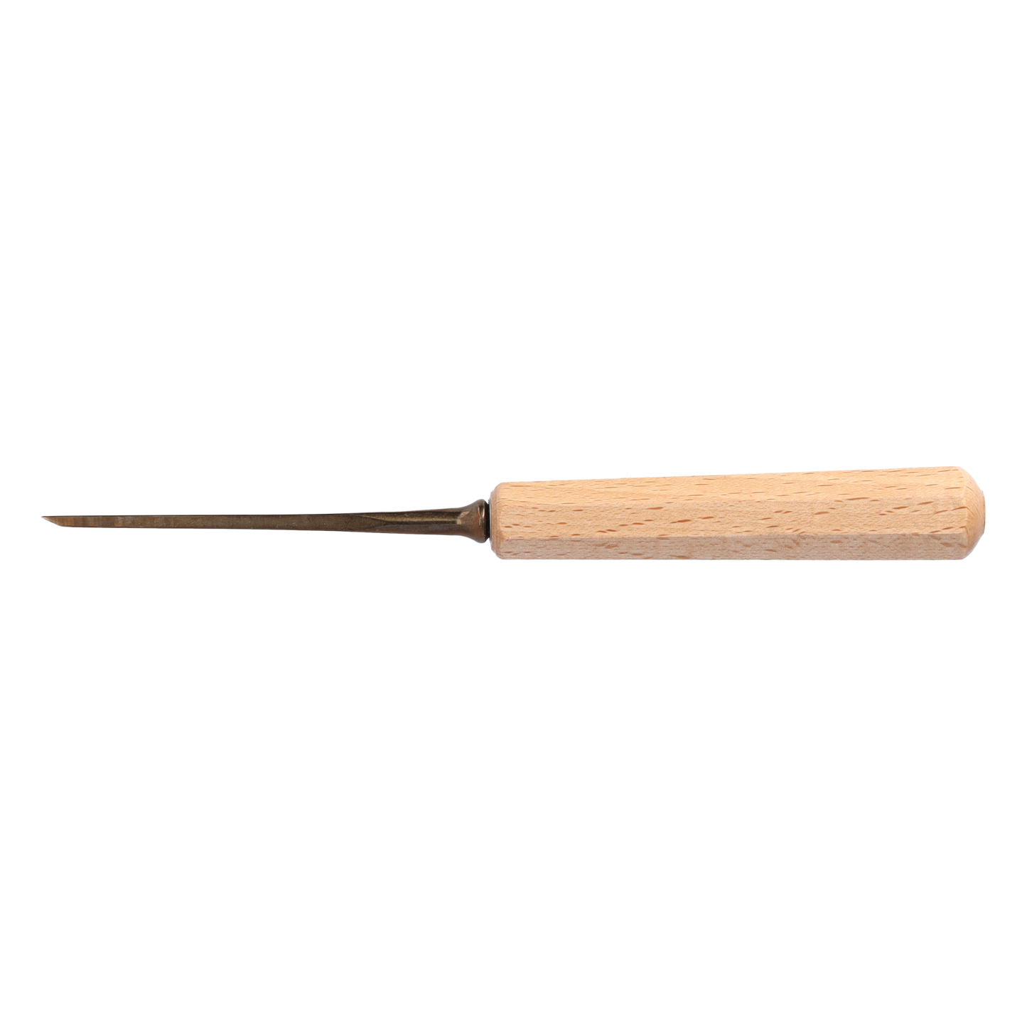 STUBAI Stemmeisen Stechbeitel Serie 52 - Form 71 | einseitig geschliffen 8 mm, mit Holzgriff, für glatte Flächen, zum Vorstechen, Kerb- und Reliefschnitzarbeiten, zur präzisen Bearbeitung von Holz