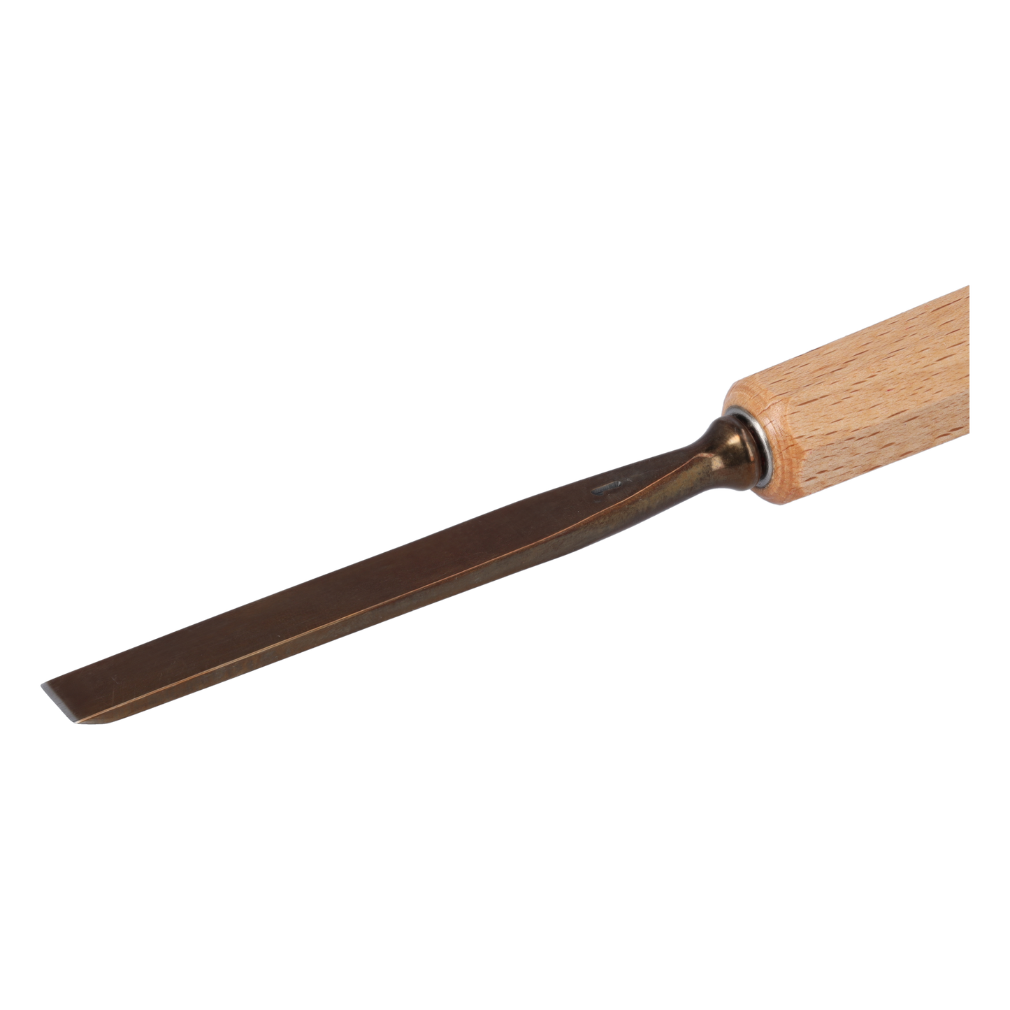 STUBAI Stemmeisen Stechbeitel Serie 52 - Form 71 | einseitig geschliffen 8 mm, mit Holzgriff, für glatte Flächen, zum Vorstechen, Kerb- und Reliefschnitzarbeiten, zur präzisen Bearbeitung von Holz