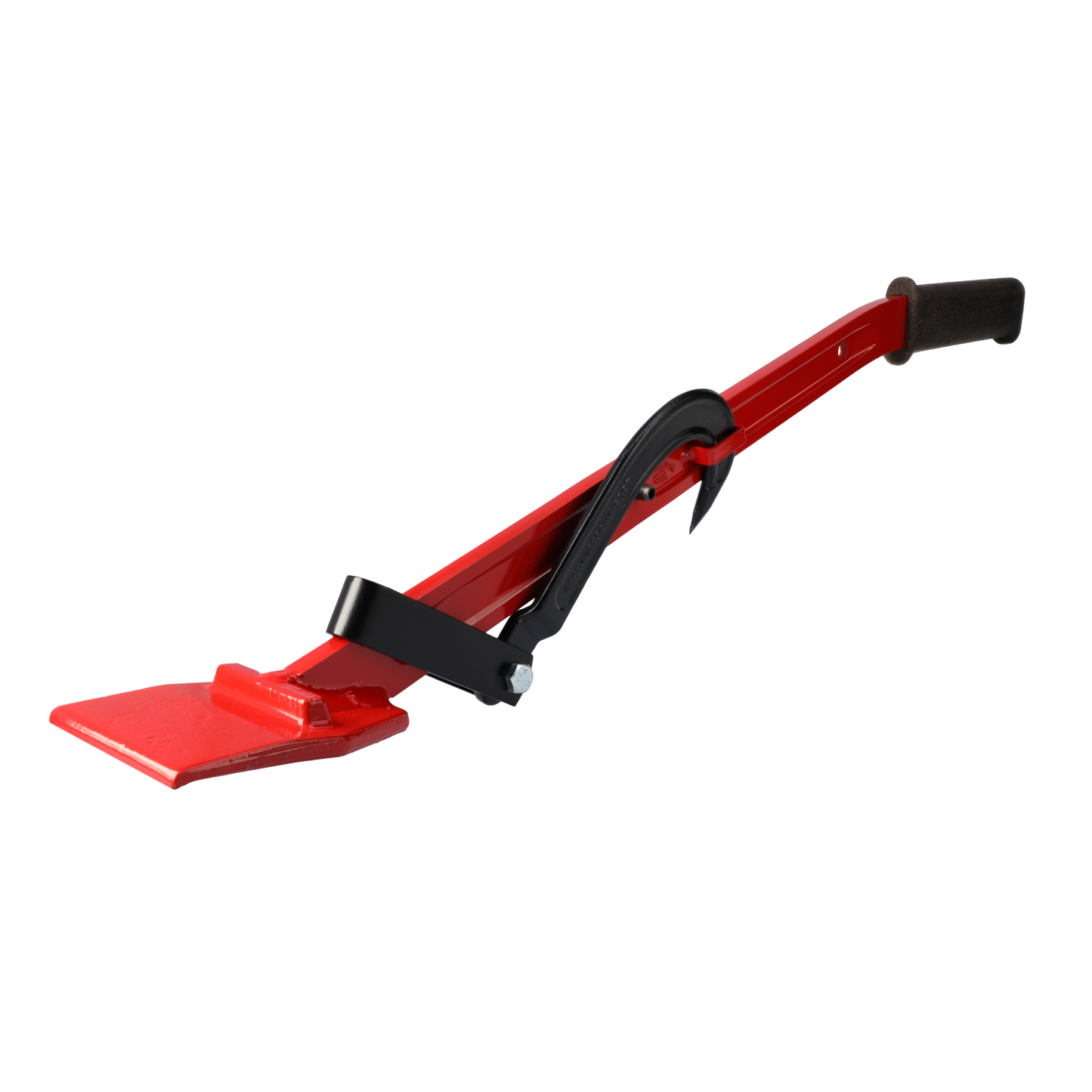STUBAI Fällheber mit Wendehaken 80 cm Länge, geschmiedet aus Spezialstahl, ergonomischer Korkgriff, Forstwerkzeug zum Drehen & Fällen von Bäumen, FPA-zertifiziert, rot, rückenschonend, 80 cm Länge