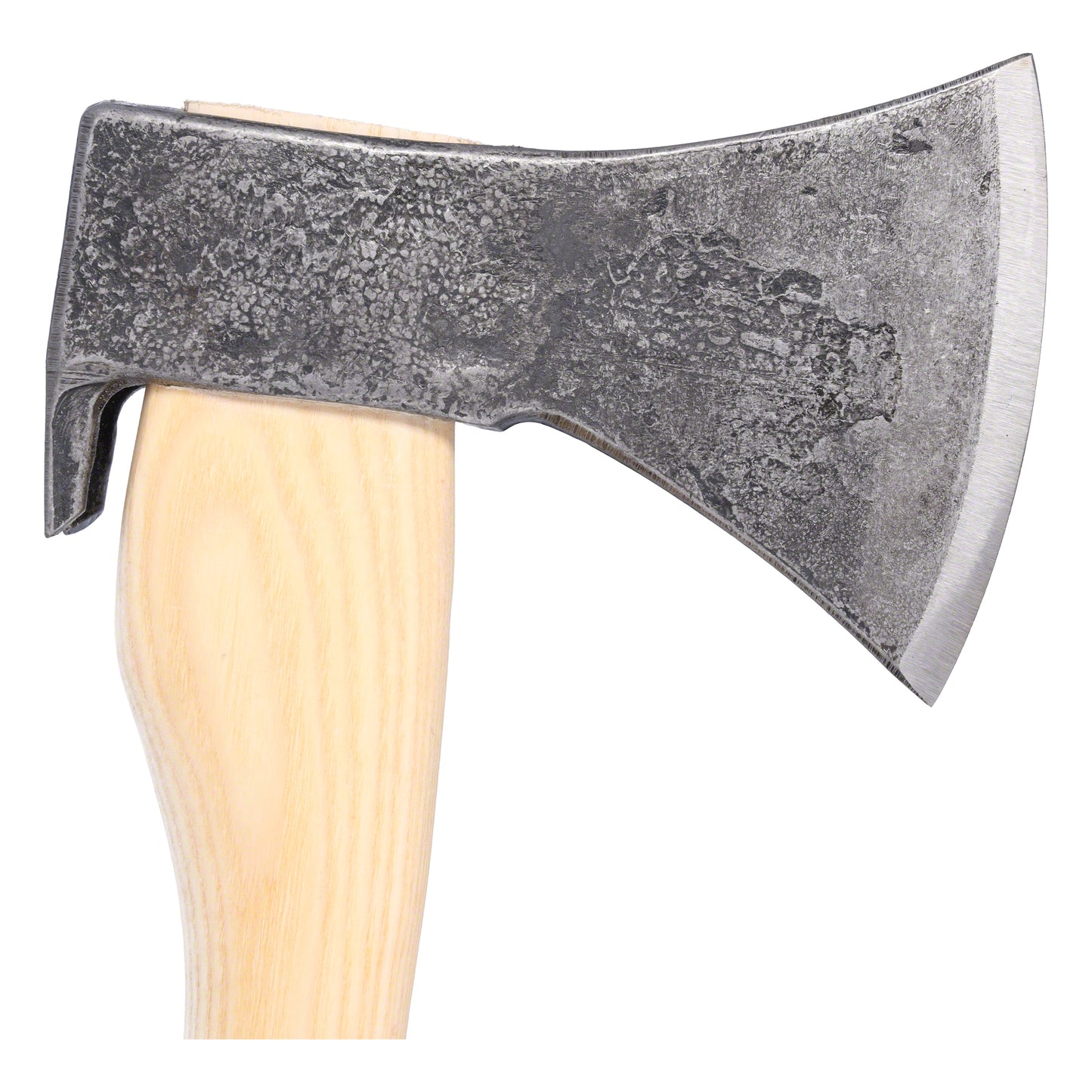 STUBAI Handbeil Nature mit Stiel 380 mm | 800 g | Kleine Axt mit Griff aus Eschenholz | Beil für Wald, Bushcraft | Forstaxt zum Holzspalten