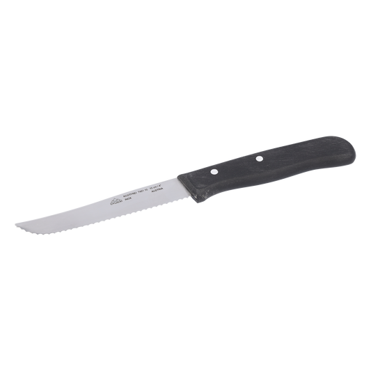 STUBAI hochwertiges Gemüsemesser mit Welle | 100 mm | Küchenmesser Tirol aus Edelstahl für müheloses Schneiden von Gemüse, Obst & Lebensmitteln, rostfrei, spülmaschinenfest