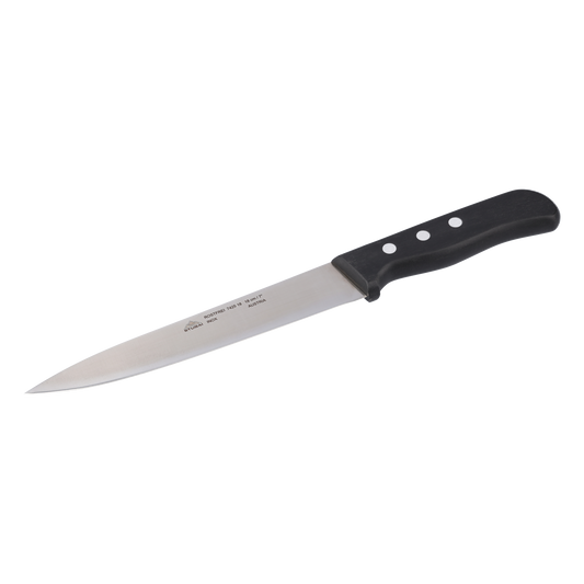 STUBAI hochwertiges Küchenmesser mit Mittelspitz | 180 mm | Kochmesser Tirol aus Edelstahl für Schneiden von Fleisch, Gemüse, Obst & Lebensmitteln, rostfrei, spülmaschinenfest