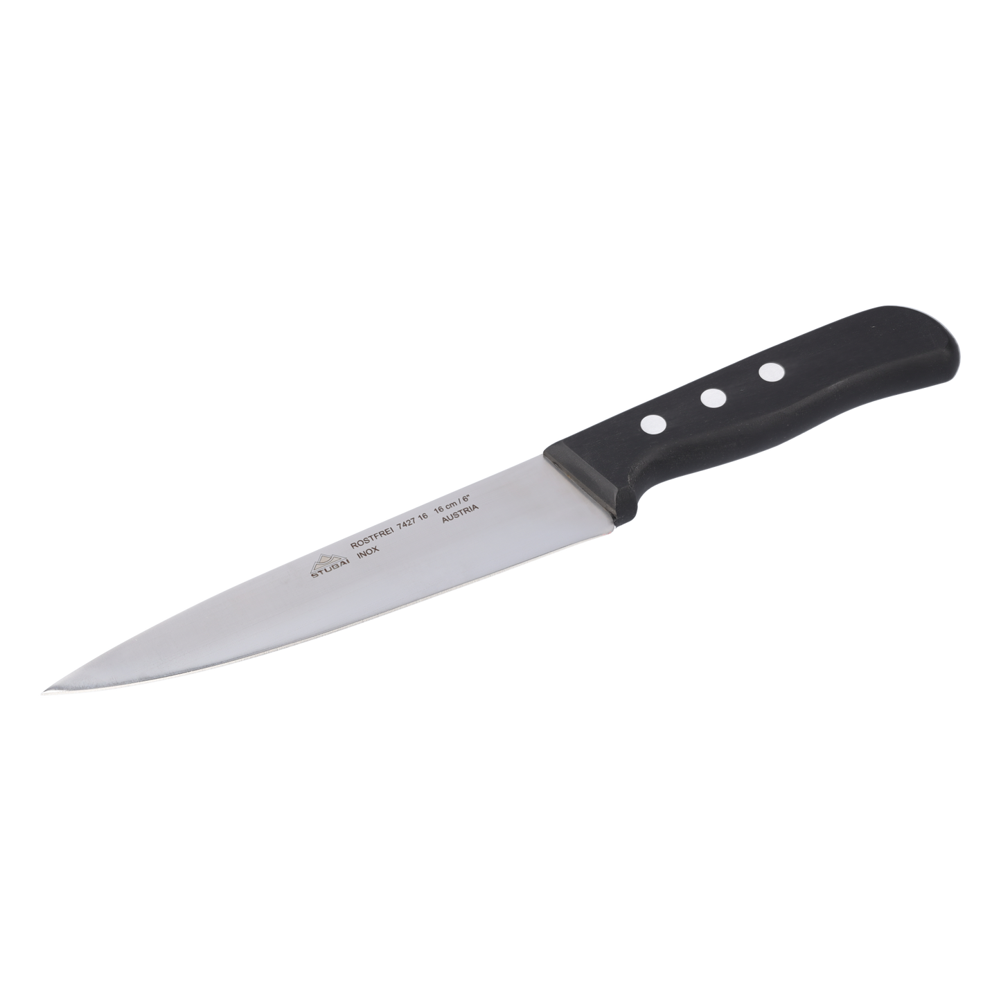 STUBAI hochwertiges Kochmesser | 160 mm | Küchenmesser Tirol aus Edelstahl für Schneiden von Fleisch, Gemüse, Obst & anderen Lebensmitteln, rostfrei, spülmaschinenfest