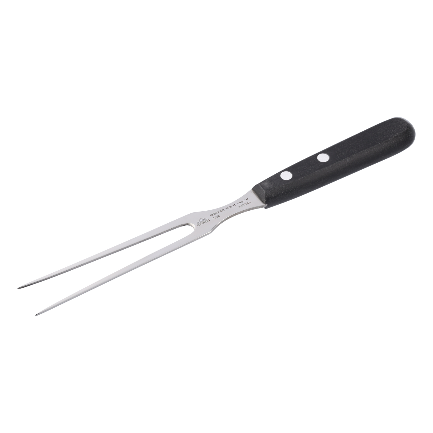 STUBAI Vorlegegabel 110 mm | Fleischgabel Tranchiergabel Tirol aus Edelstahl zum Servieren von Fleisch, Wurst, Käse & Lebensmitteln, rostfrei, spülmaschinenfest