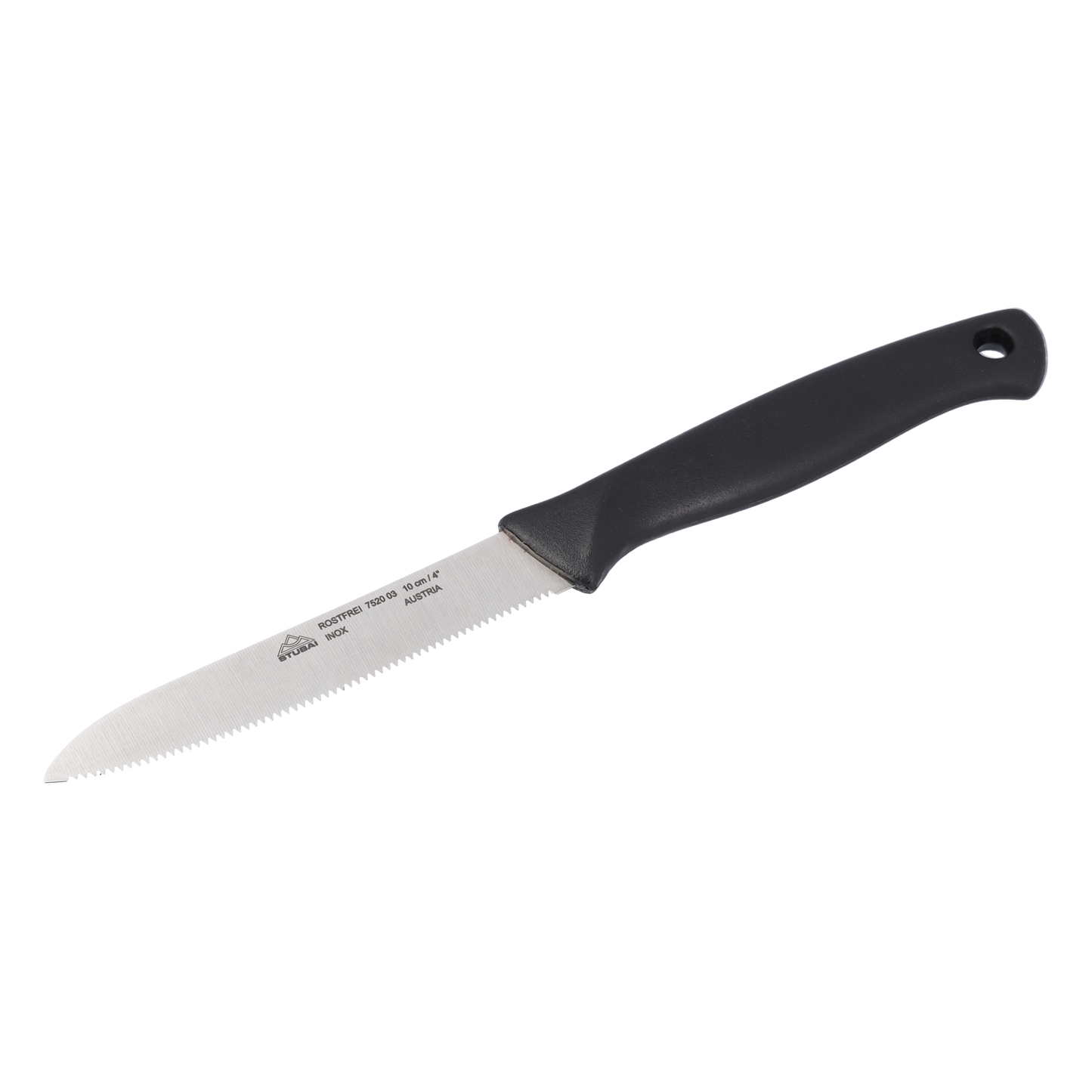 STUBAI hochwertiges Gemüsemesser mit Welle | 100 mm | Küchenmesser Lady Line aus Edelstahl für müheloses Schneiden von Gemüse, Obst & Lebensmitteln, rostfrei, spülmaschinenfest