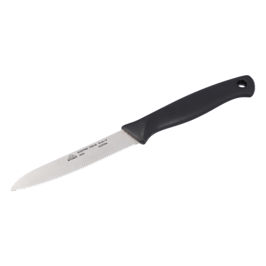 STUBAI hochwertiges Gemüsemesser mit Welle | 100 mm | Küchenmesser Lady Line aus Edelstahl für müheloses Schneiden von Gemüse, Obst & Lebensmitteln, rostfrei, spülmaschinenfest