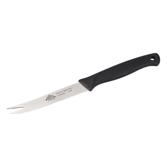 STUBAI hochwertiges Tomatenmesser mit Welle, 2 Spitzen | 100 mm | Küchenmesser Lady Line aus Edelstahl für Schneiden von Tomaten, Kiwis, weichen Früchten und Gemüsesorten, spülmaschinenfest