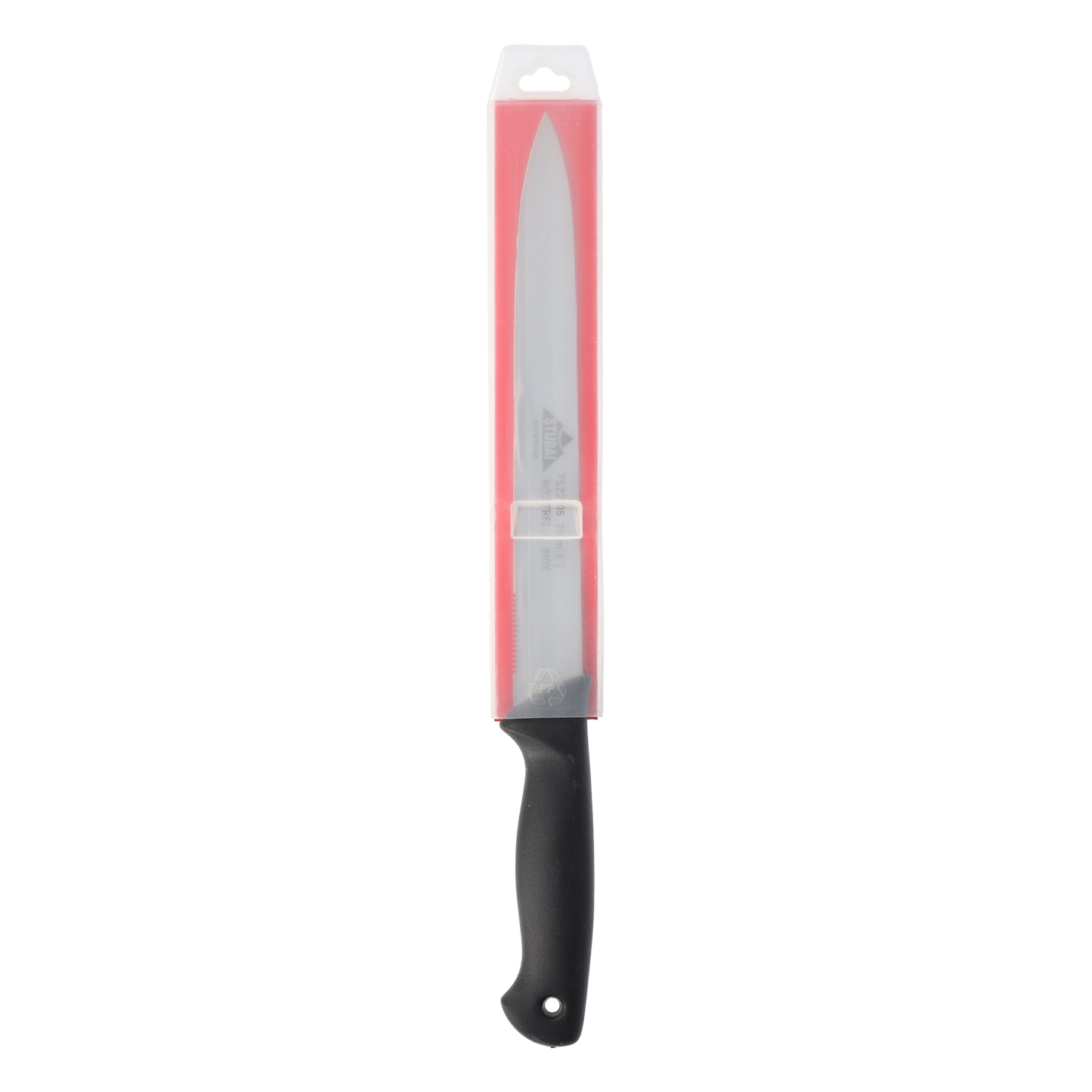 STUBAI hochwertiges Küchenmesser gerader Rücken | 210 mm | Haushaltsmesser Lady Line aus Edelstahl für müheloses Schneiden von Fleisch, Gemüse, Obst & Lebensmitteln, rostfrei, spülmaschinenfest