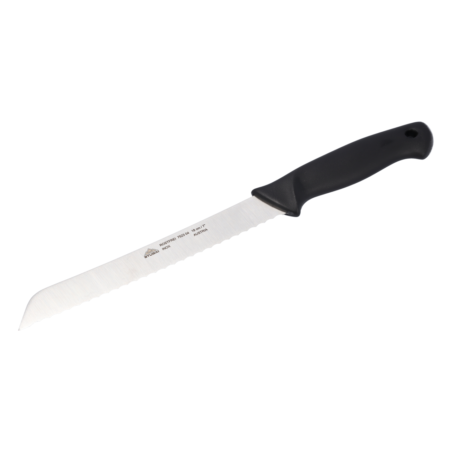 STUBAI 5-teilliges Messerset aus Kochmesser Mittelspitz 200 mm, Brotmesser 180 mm, Küchenmesser Mittelspitz 160 mm, Vorlegegabel gerade 135mm, Gemüsemesser 90 mm | Messerserie Lady Line