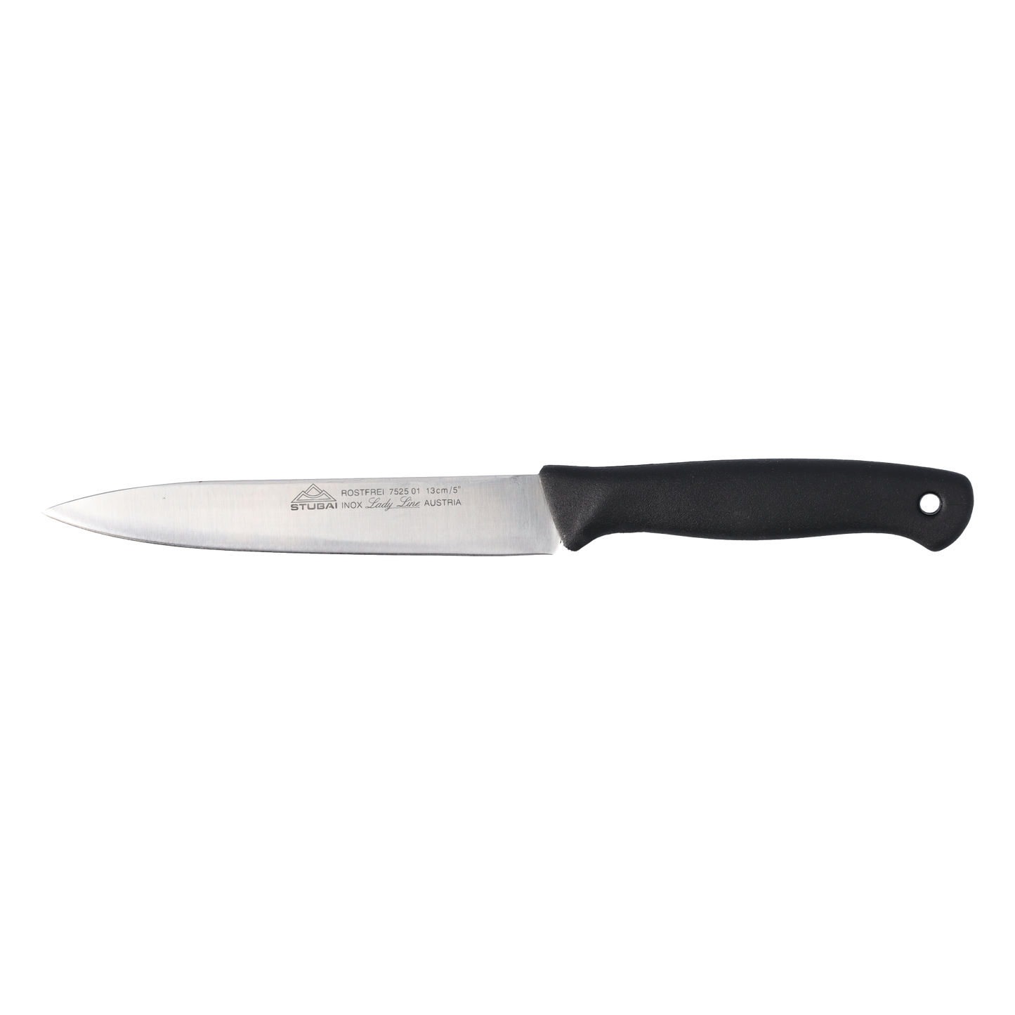 STUBAI hochwertiges Kochmesser Mittelspitz | 130 mm | Küchenmesser Lady Line aus Edelstahl für Schneiden von Fleisch, Gemüse, Obst & Lebensmitteln, rostfrei, spülmaschinenfest