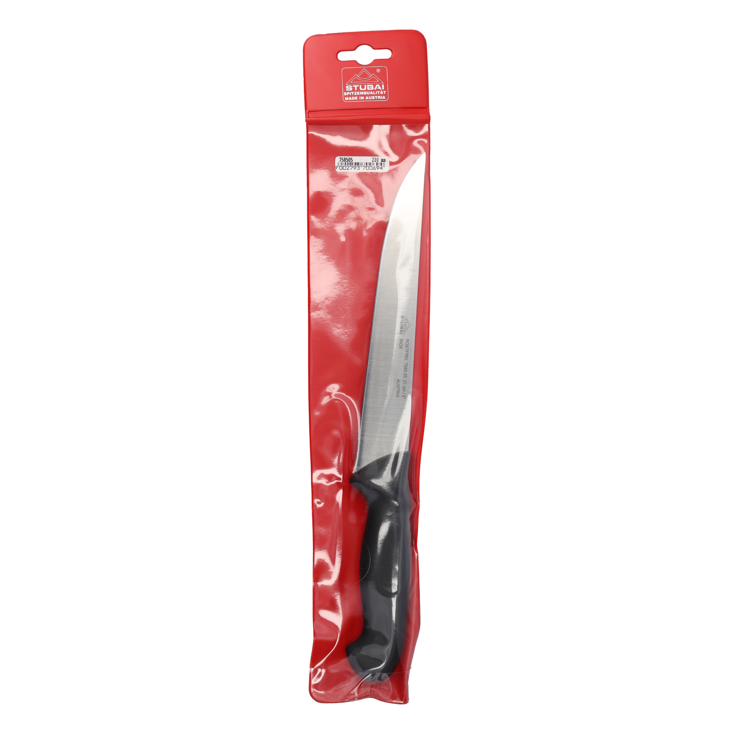 STUBAI Stechmesser | 210 mm | scharfes Küchenmesser aus Edelstahl, rostfrei, spülmaschinenfest