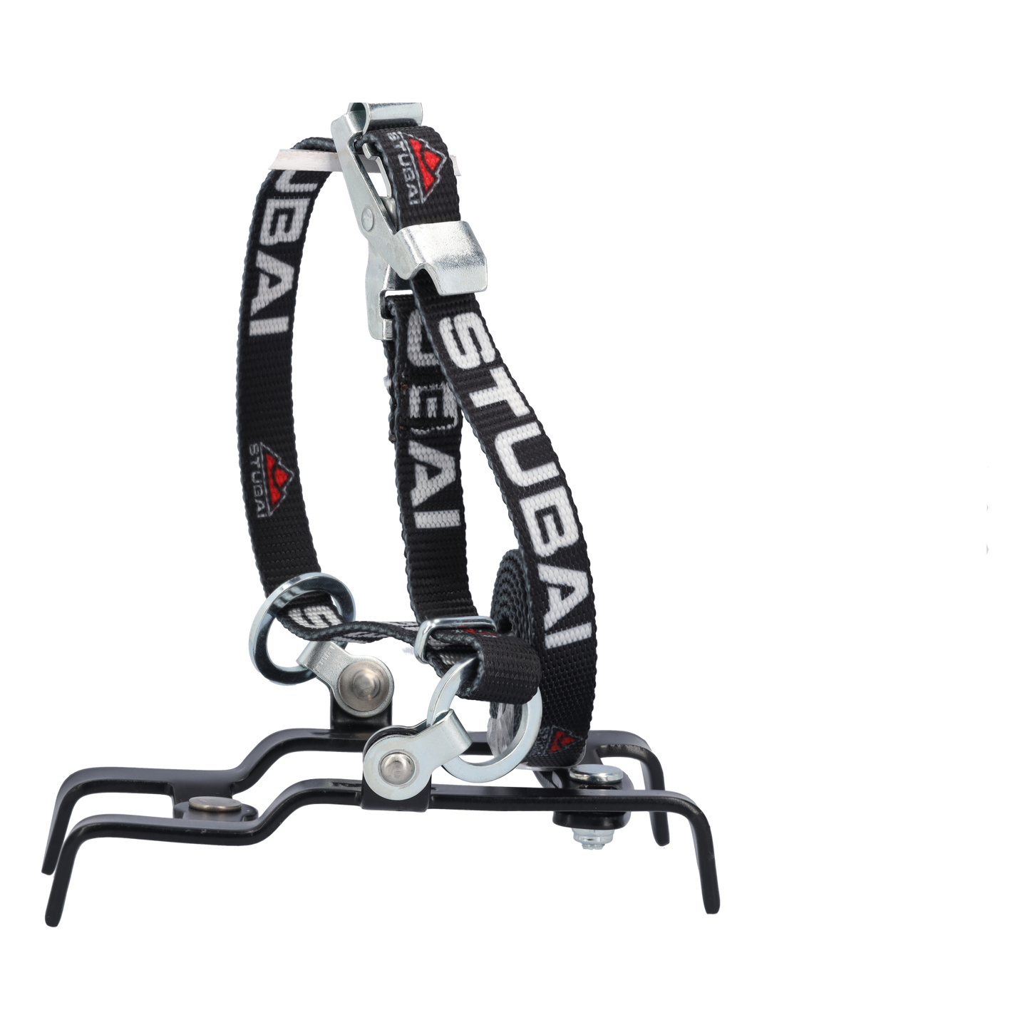 STUBAI Fußeisen Antislip | 4-zack mit Riemenbindung, 280 g | Rutschsicherung für Schuhe, für Outdoor- und Bergsportaktivitäten, Gletscherklettern, Hochgebirgstouren