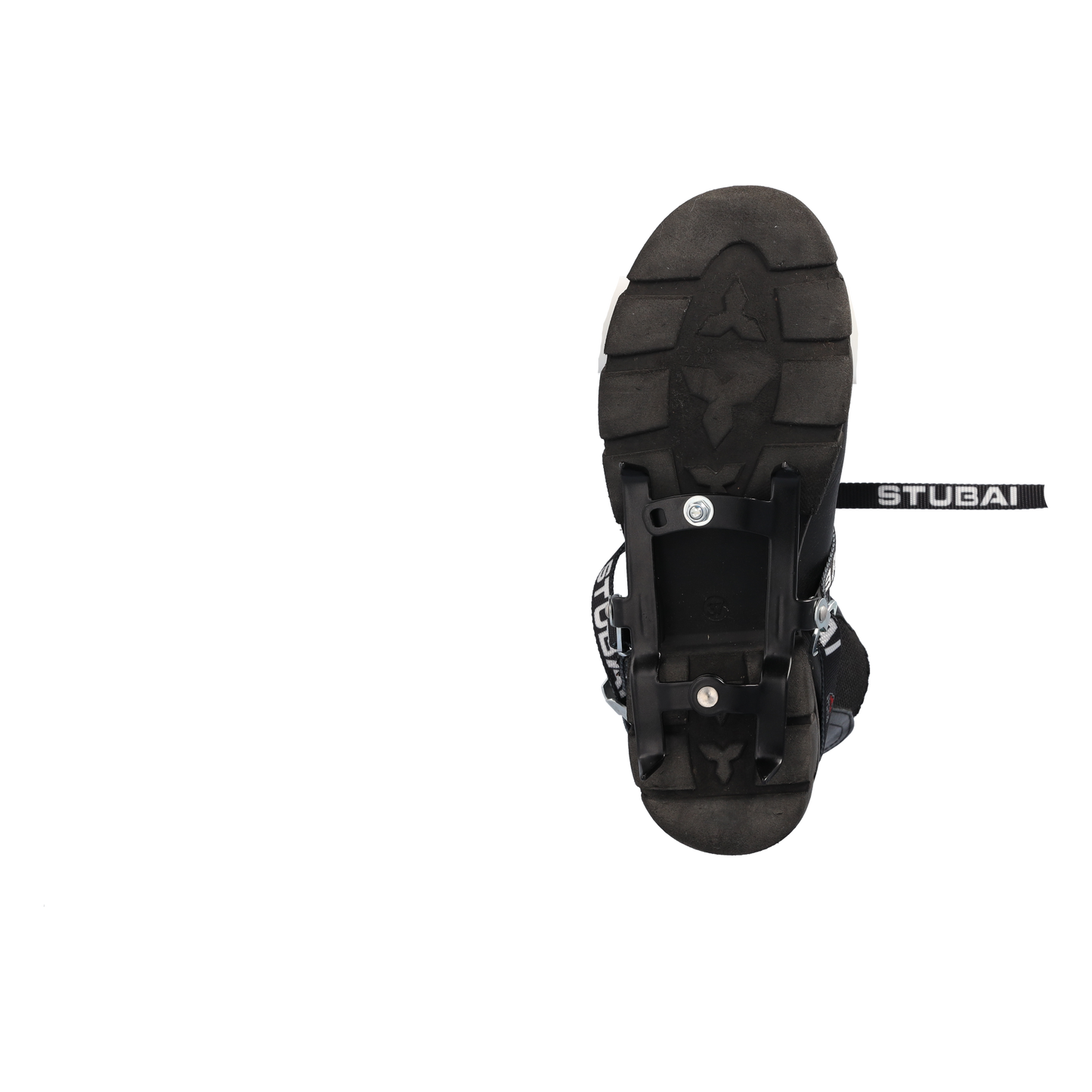 STUBAI Fußeisen Antislip | 4-zack mit Riemenbindung, 280 g | Rutschsicherung für Schuhe, für Outdoor- und Bergsportaktivitäten, Gletscherklettern, Hochgebirgstouren