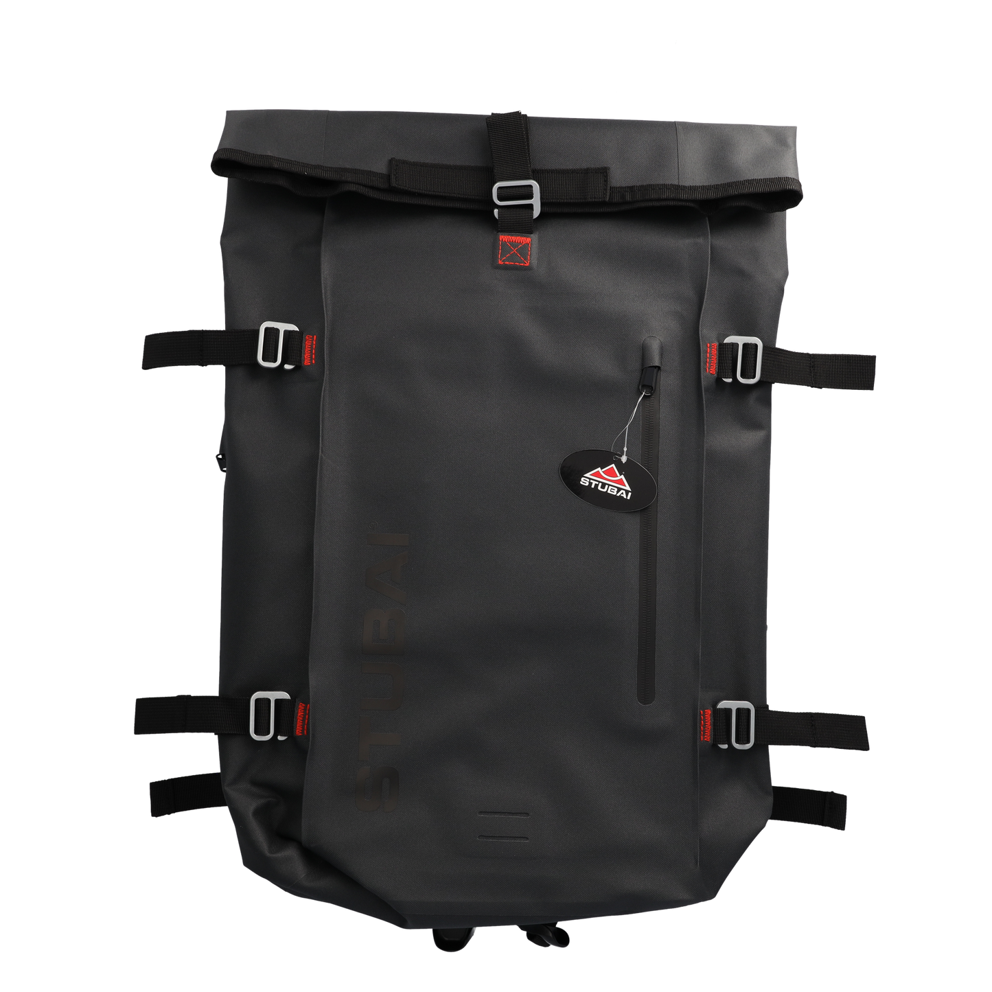 STUBAI Wasserdichter Rucksack | Messenger Dry-Bag 30 Liter | Rolltop Tasche, Backpack, Fahrradrucksack, Kurierrucksack schwarz, Rollrucksack