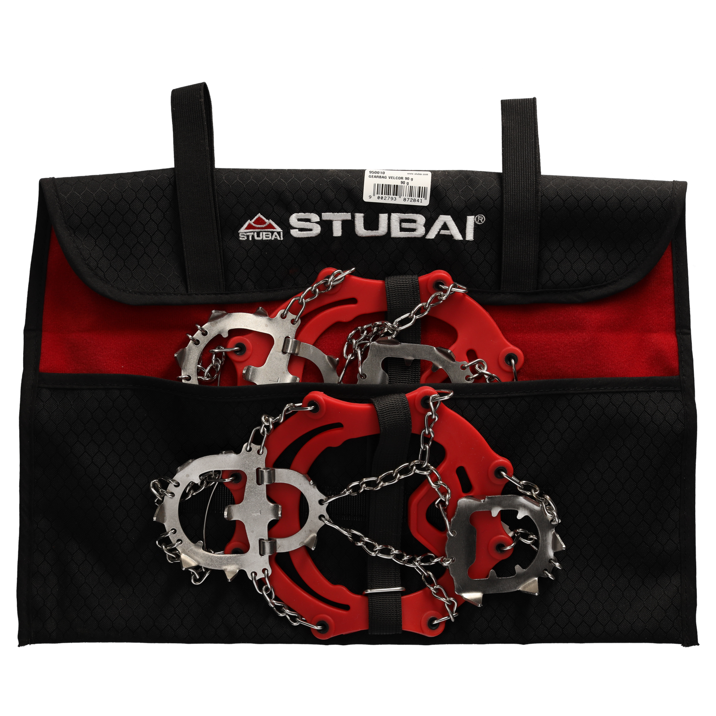 STUBAI GEARBAG VELCRO Allzwecktasche – robuste Aufbewahrungstasche für Steigeisen, Eisschrauben & Ersatzhauen – mit Klettverschluss, feuchtigkeitsabweisend, flexibel & leicht