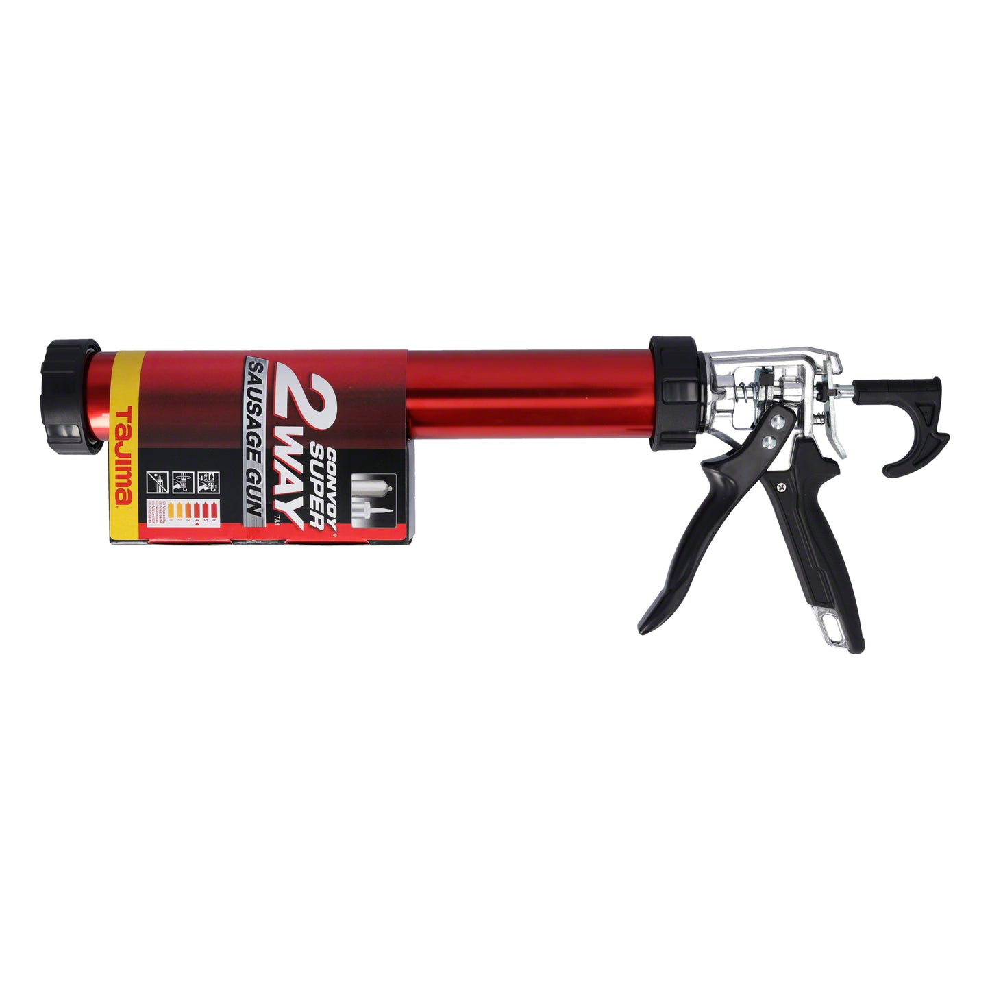 Tajima Kartuschenpresse Convoy Super 2 in 1, für Kartuschen 300 ml + Schlauchbeutel 600 ml, 360° Drehgriff