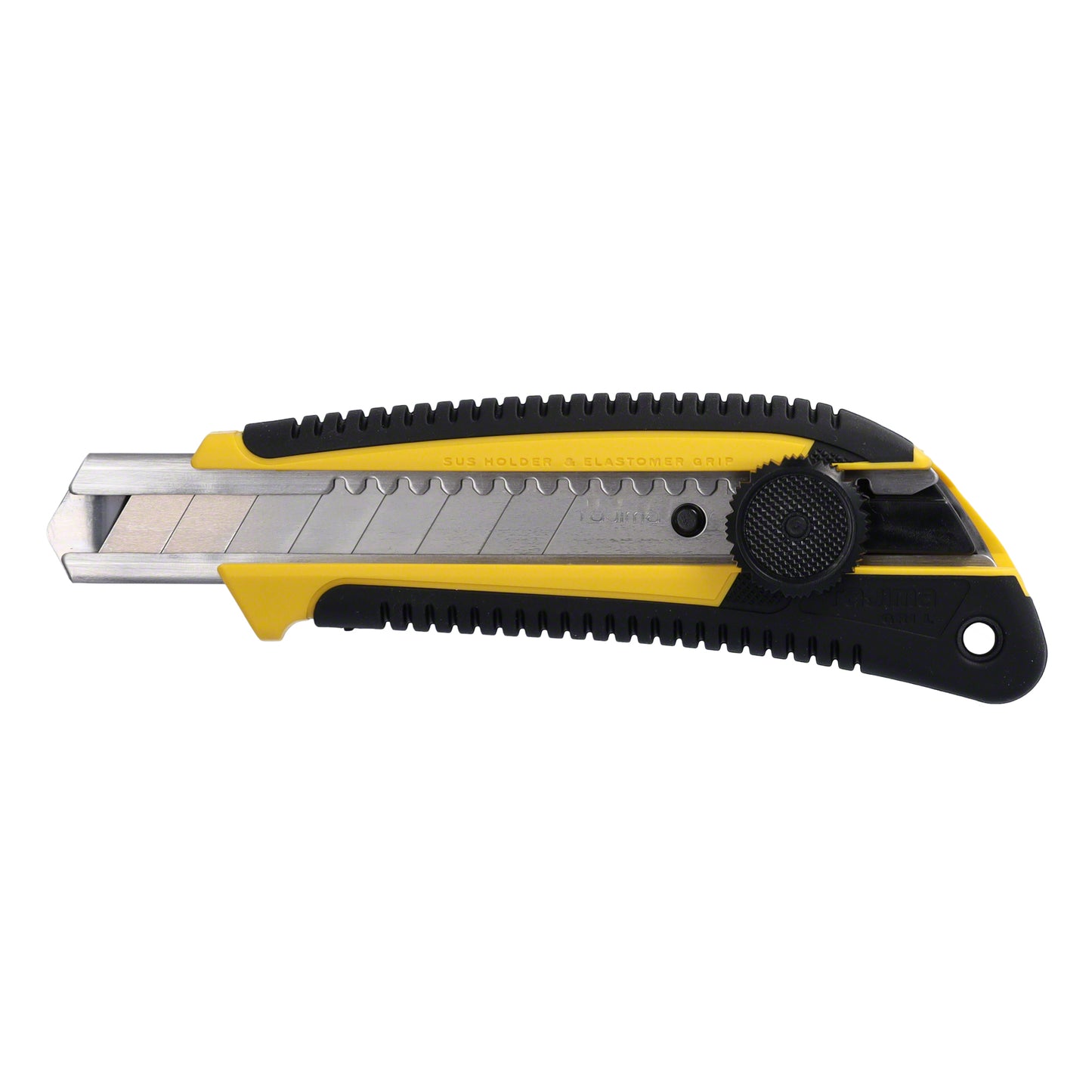 Tajima Cutter mit Elastomergriff 18mm, mit Raedchen