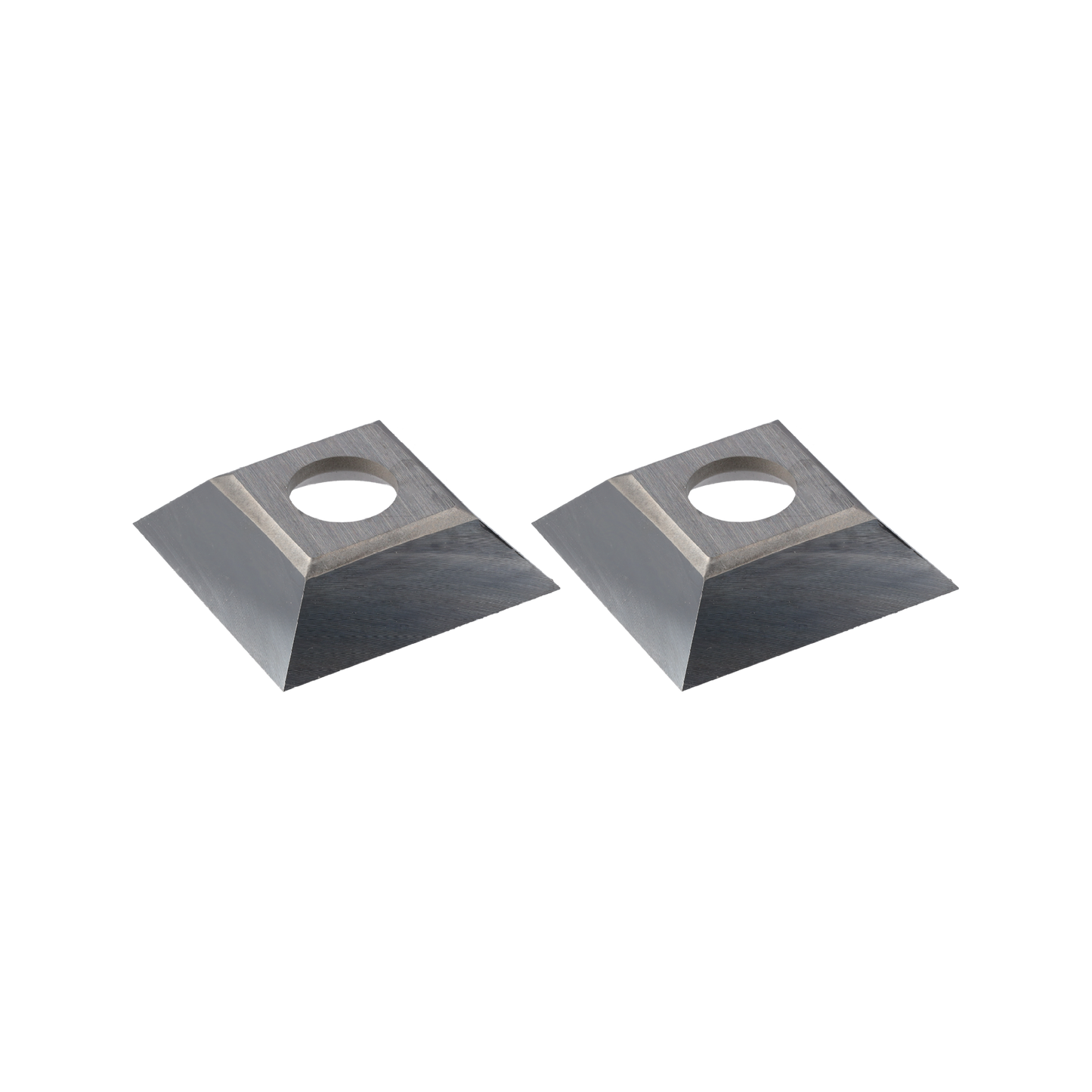 HM Wendeplatte für Hobelköpfe 21x21x5,5mm 40° 2 Stück | sehr gut geeignet für Hart- und Weichholz, jedoch nur akzeptabel geeignet für MDF sowie Spanplatten weniger geeignet für HDF