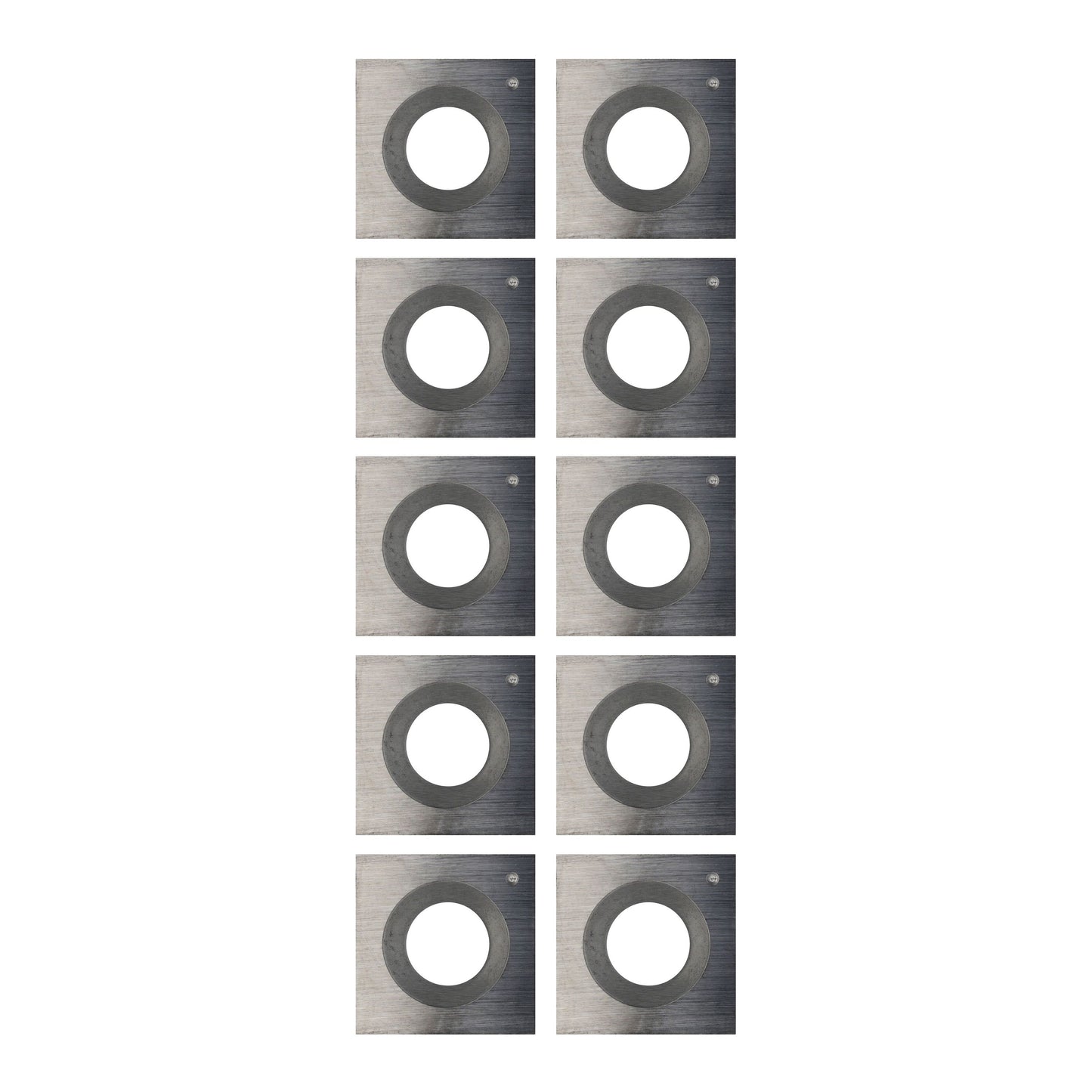 Quadratische Wendeplatte 12 | 14 x 14 x 2 mm 30° | 10 Stück | Wendemesser für Hartholz und Weichholz und Plastik geeignet | Ersatzmesser für Vorschneider, Lackfräser, Nutfräser | T10MG
