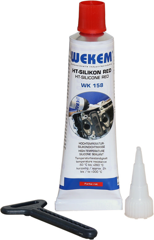 WEKEM WK 158 Hochtemperatursilikon rot 80 ml Tube