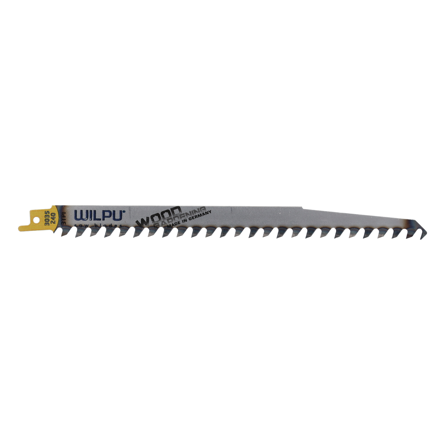 Wilpu 5 Stück Säbelsägeblätter für Holz & Kunststoff | Länge 240mm ; Höhe 19mm ; Dicke 1,27mm ; Schnittlänge 220mm ; Zahnteilung 8,5mm / 3'' |