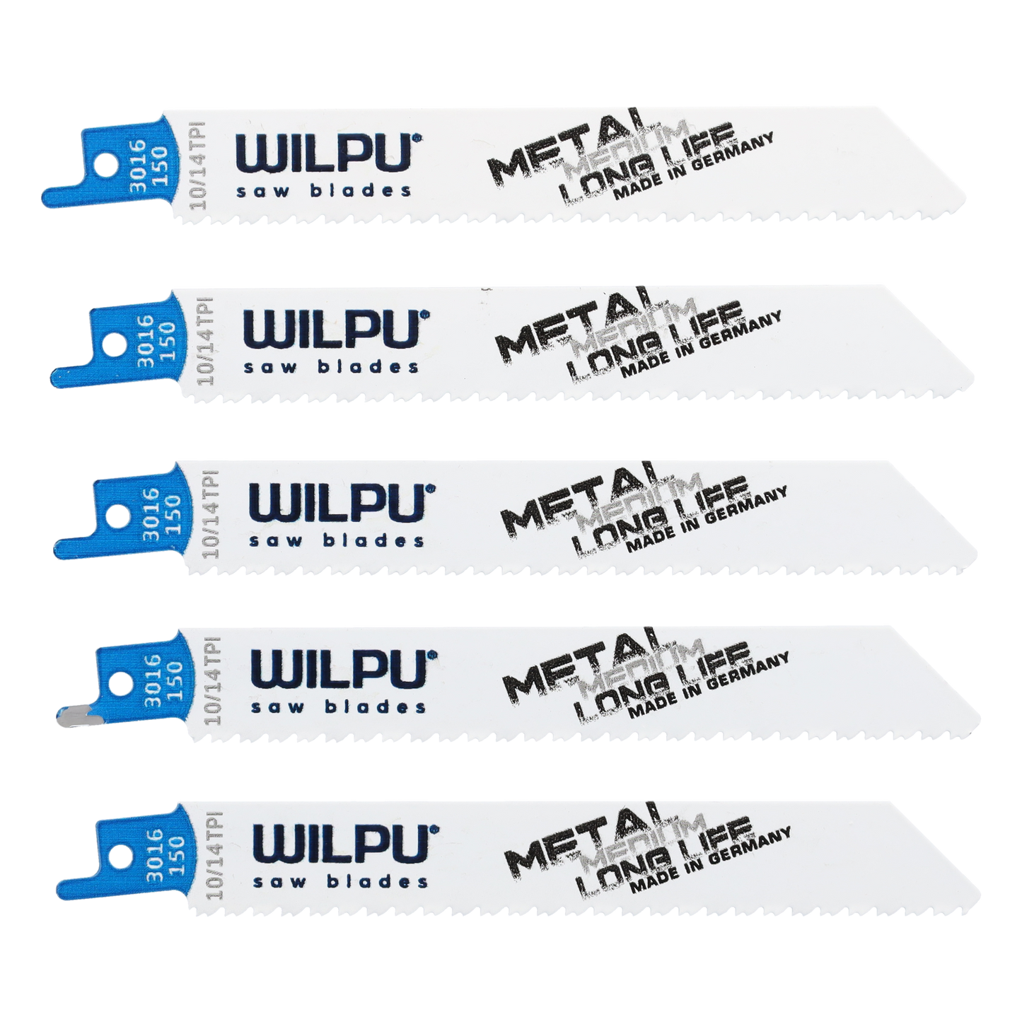 Wilpu 5 Säbelsägeblätter für Metall 150x19x0,9mm Z10/14
