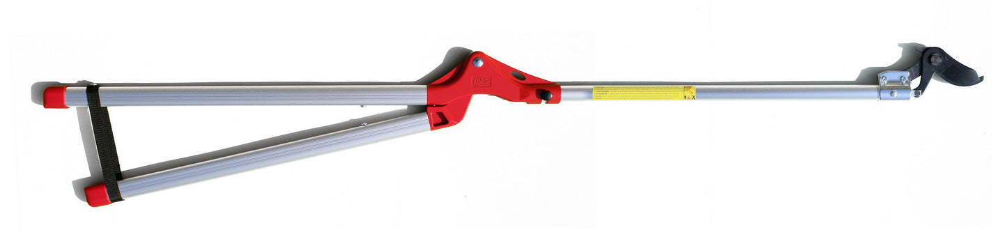 ARS Astschere Baumschere Y-Schere Y-185-1.5 Alu – Langarm-Astschere mit 180° drehbarem Schneidkopf, Schultergurt und Aluminiumgestänge für müheloses Schneiden von Ästen bis Ø 40 mm, ergonomisch und stabil
